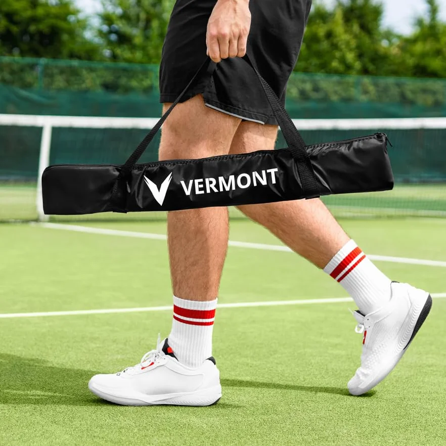 Vermont Cesta portátil para pelotas desplegable – Cesta de almacenamiento plegable ligera para tenis, críquet, béisbol y entrenamiento multideportivo – Capacidad para hasta 80 pelotas