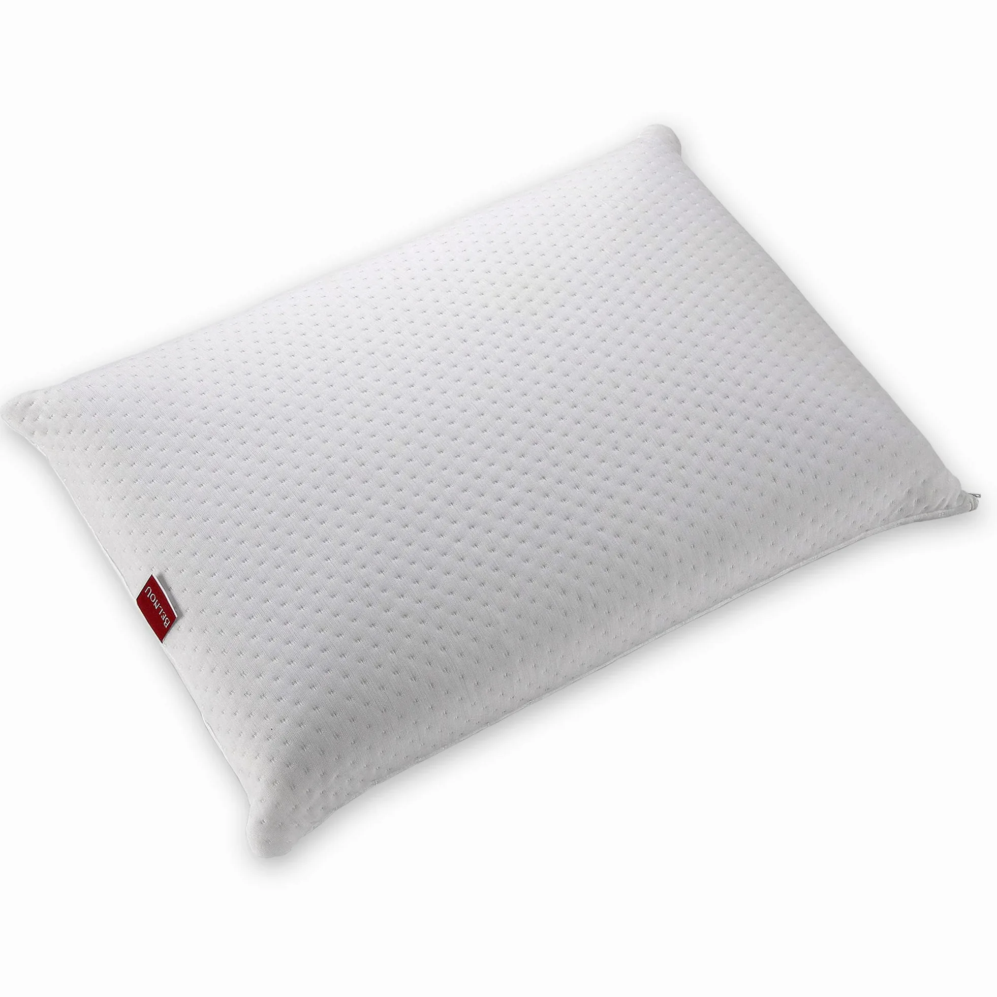 Belnou Almohada Viscoelastica Compacta. Comoda Transpirable. con particulas de Carbono. Cremallera. Confortable Adaptable. Calidad. Visco Carbono. Cama 150 cm