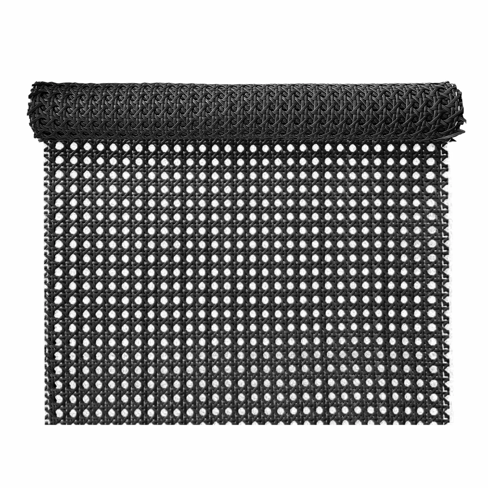 ALLINKIT Rollo de ratán negro 16 pulgadas x 3.3 pies plástico para muebles