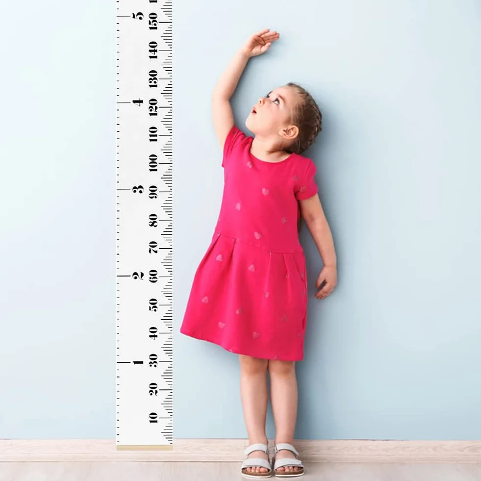 Reglas Lona Colgar Tabla Crecimiento Altura Medidor Pared Decoración Habitación Niños