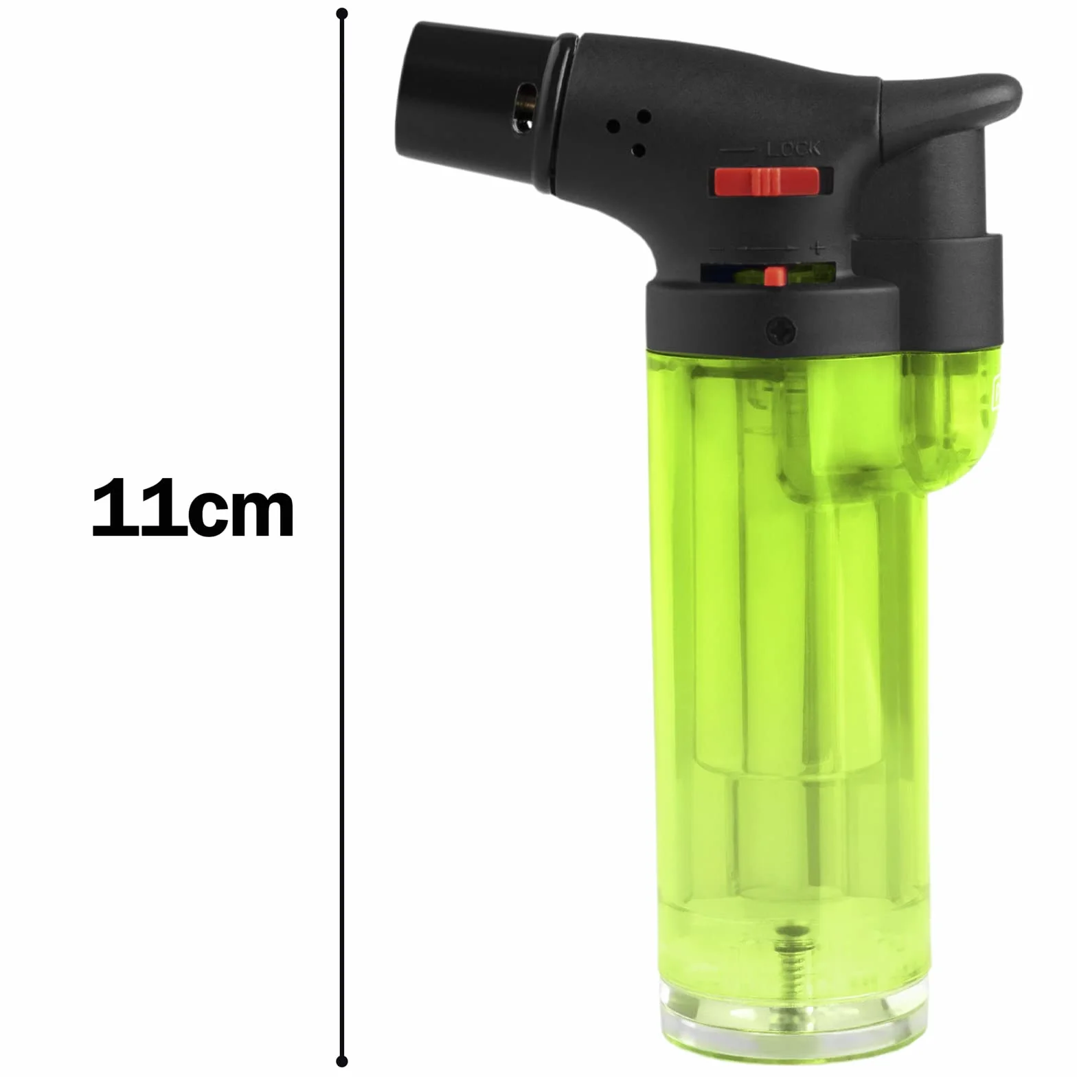 HIBRON Soplete De Cocina, Profesional Antorcha Butano Encendedor Mechero, Recargable Mini Culinario, con Bloqueo de Seguridad & Llama Ajustable para barbacóa Crema Cámping (Gas precargado), Pack x2