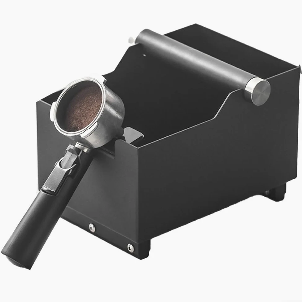 Cafetera para acero Inoxidable Doble Función Cafetera para acero | función prensar y raspar, gestión eficiente posos, para herramienta esencial para barista, para acero duradero