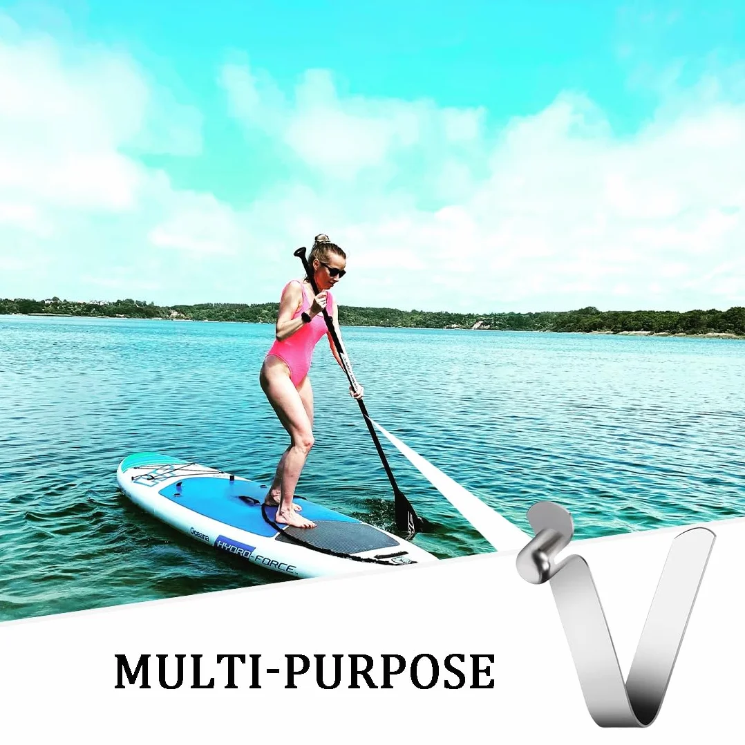 Kayak Paddle Snap Clip de Resorte 6 Pcs para Tienda de Campaña Toldo Tubo Telescópico