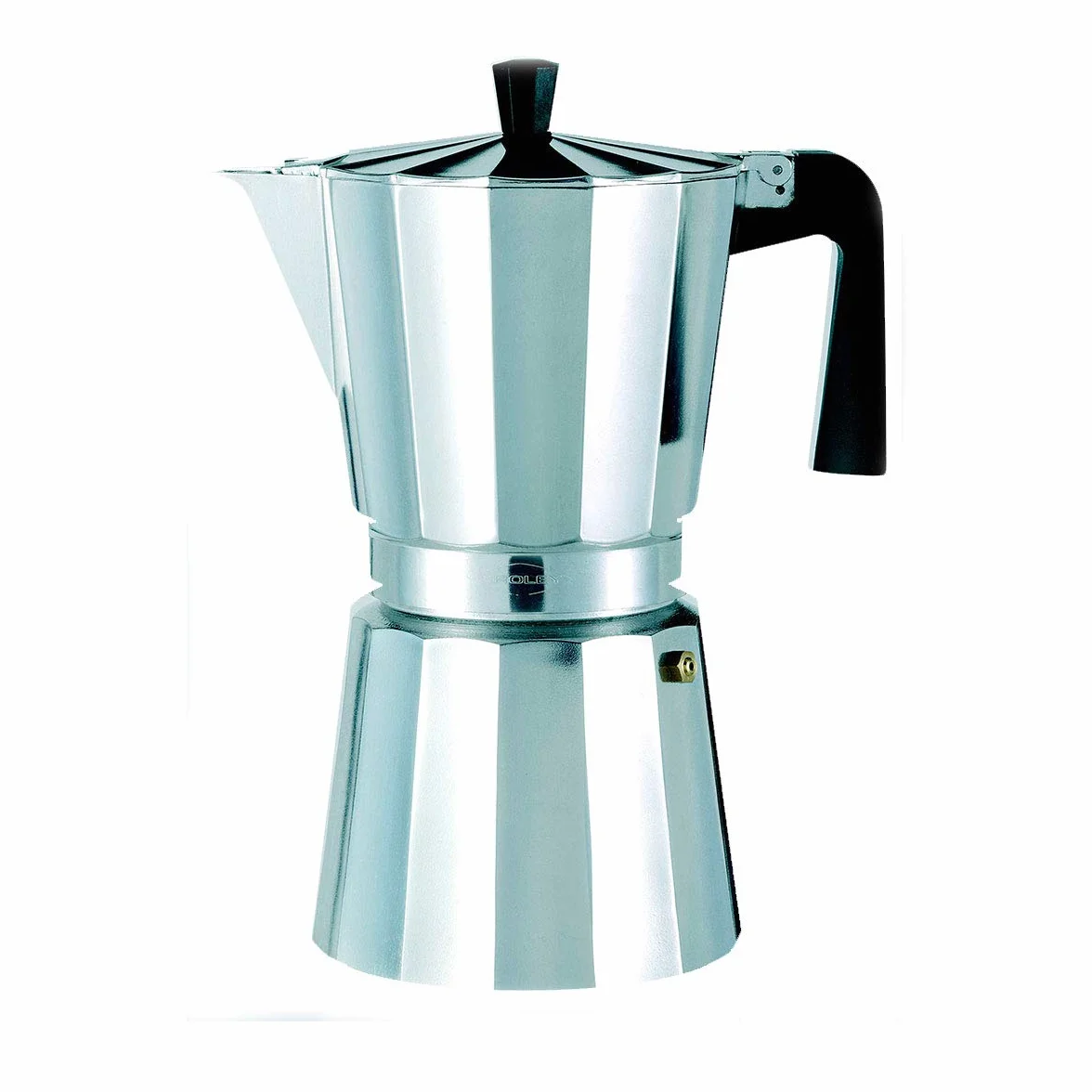Oroley - Cafetera Italiana New Vitro | Aluminio | 6 Tazas | Cafetera Vitrocerámica, Fuego y Gas | Estilo Tradicional