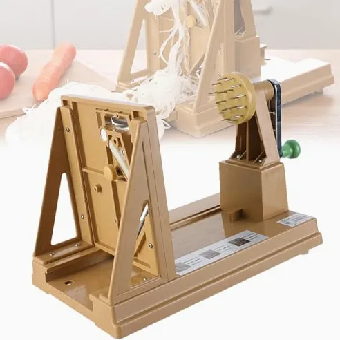 Rallador de tambor giratorio manual para triturar verduras, patatas y zanahorias con mango de ancho ajustable