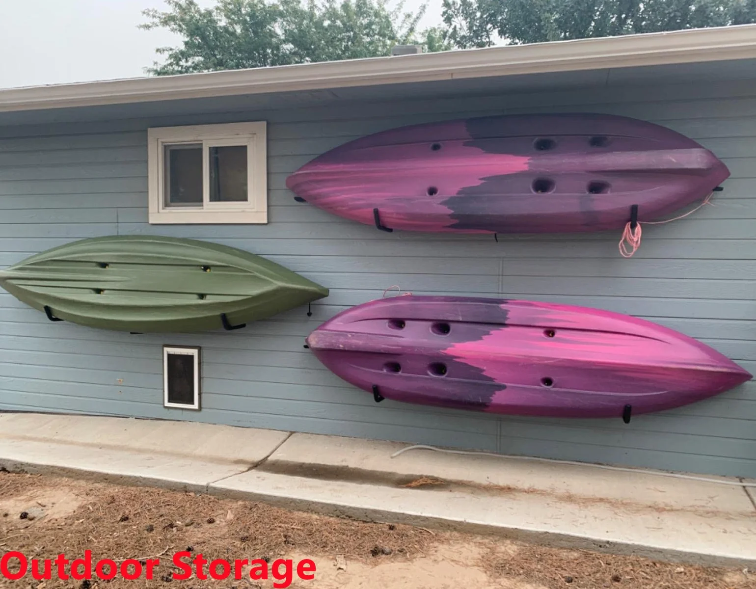 Bastidores de almacenamiento para kayak, canoa, tabla de surf, SUP (38,8 cm x 26,7 cm)