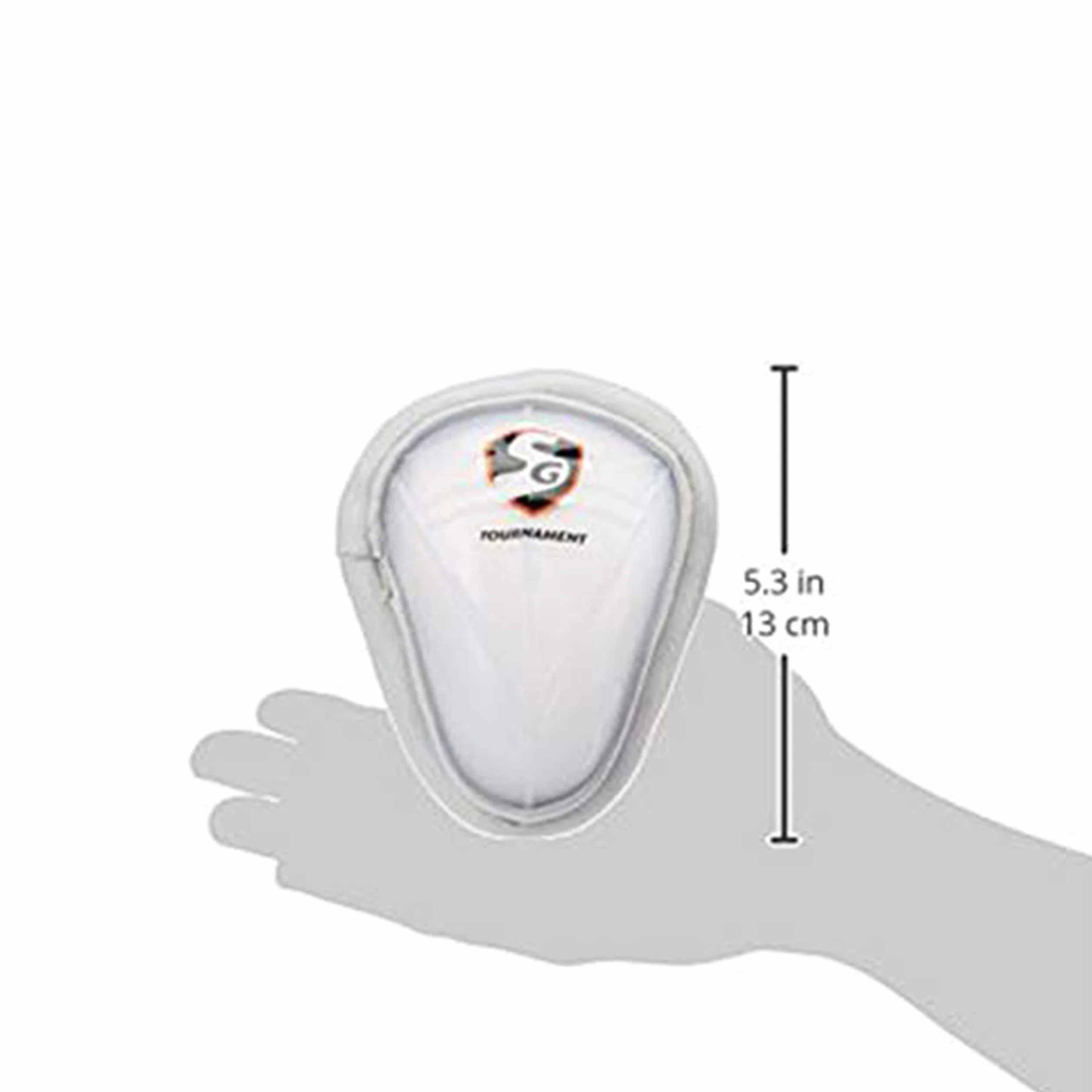 Almohadilla Abdominal Protector de Protección SG Tournament Blanco Tamaño Jóvenes