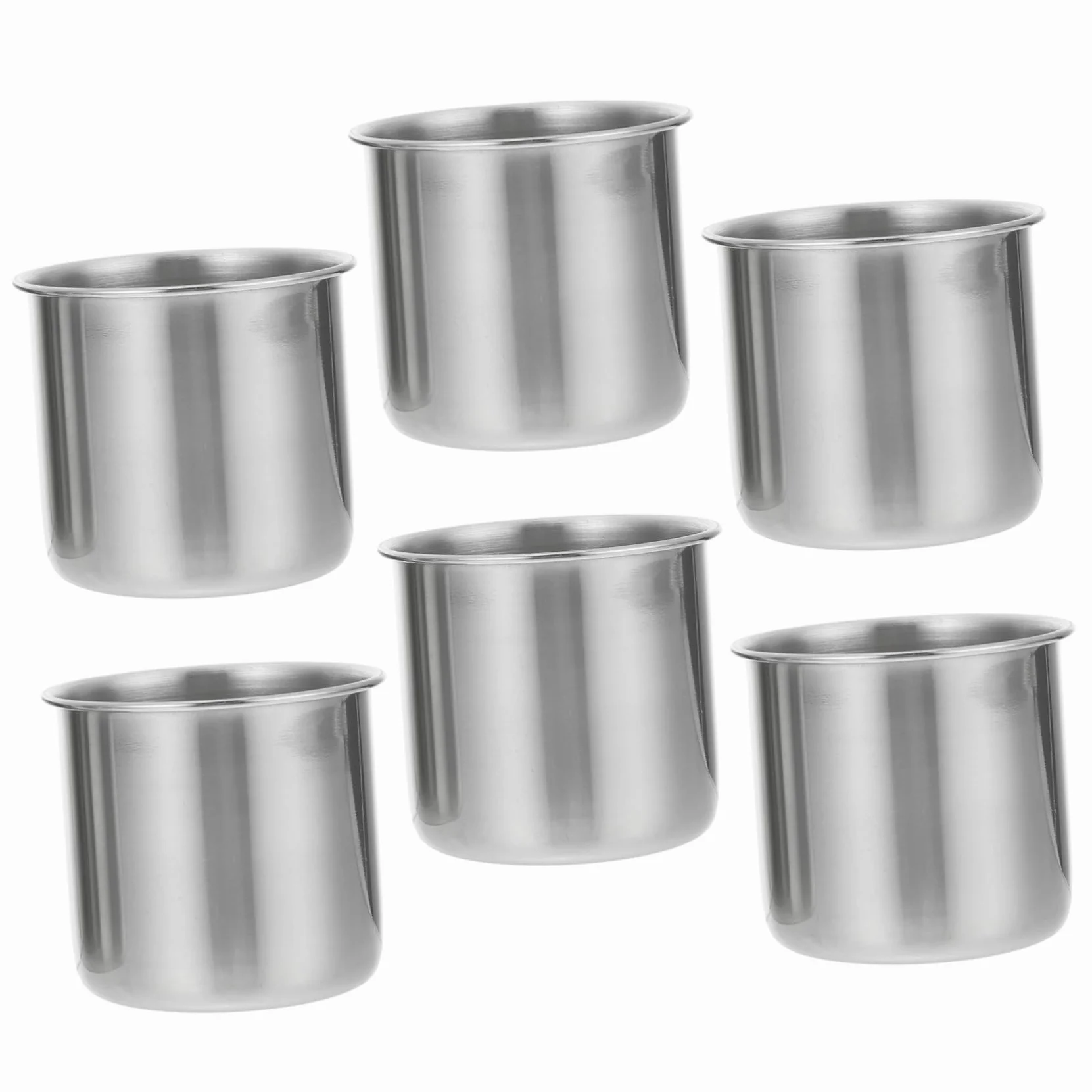 6 Piezas Vasos Medidores Pequeños Inoxidable Vasos para Medicina sin Prácticos y Duraderos para Uso Doméstico y Restauración