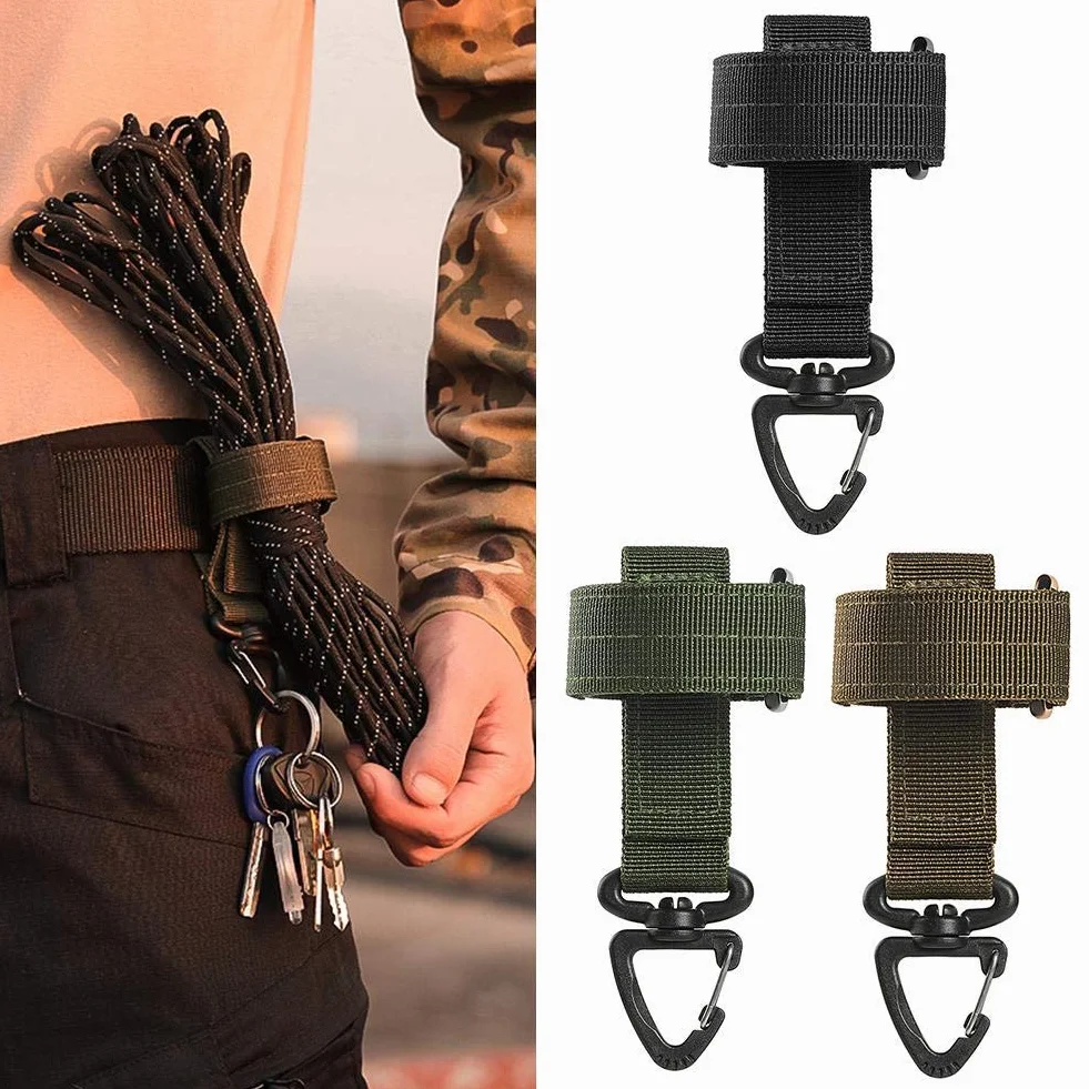 Guantes Tácticos Multiusos al Aire Libre con Hebilla Molle para Escalada y Senderismo