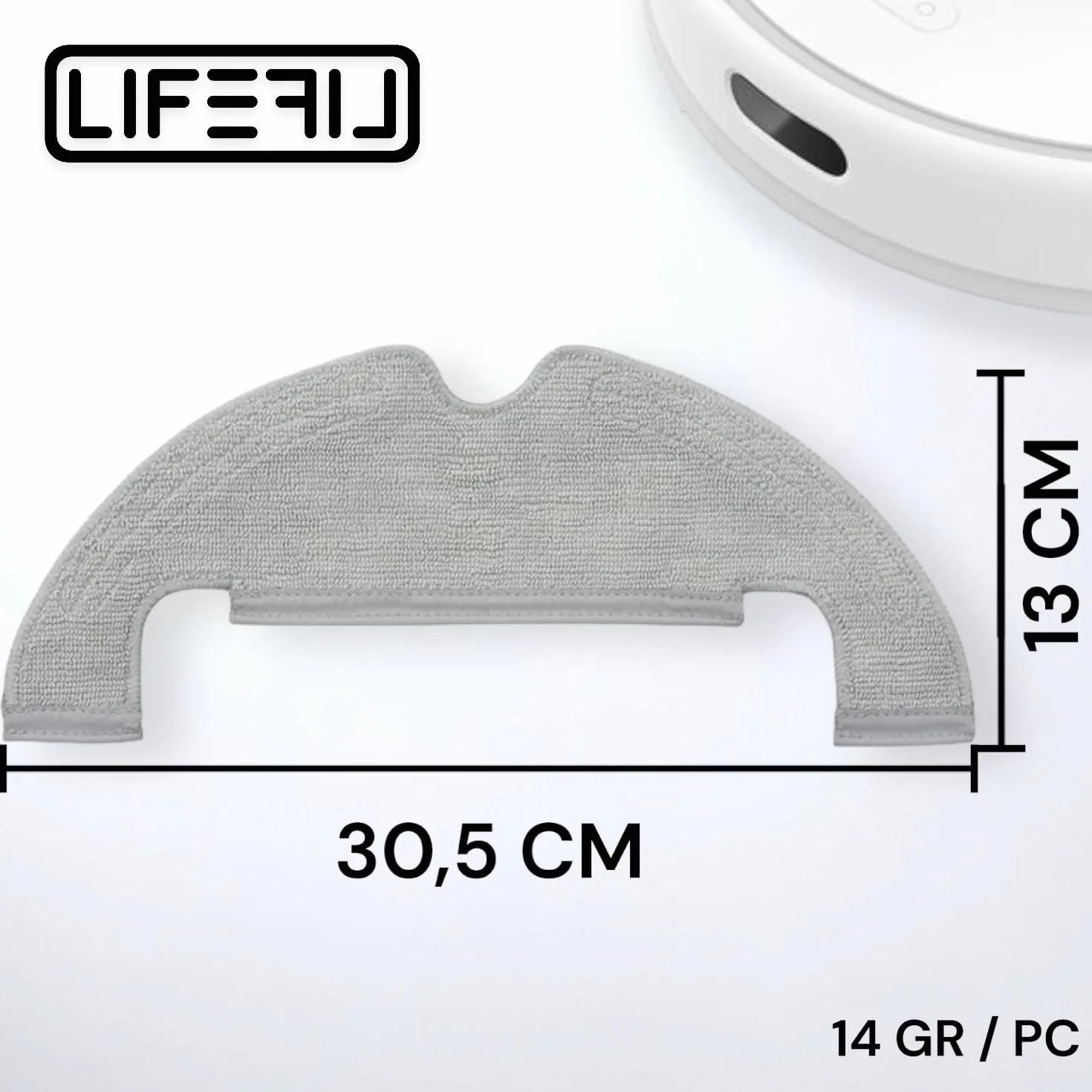Repuesto de 5 Trapos de Microfibra Lavables para Robot Aspirador Dreame BOT Z210 Pro, D10 Plus, L10 Plus, Xiaomi Vacuum mop 2 Ultra. Accesorio de Limpieza.