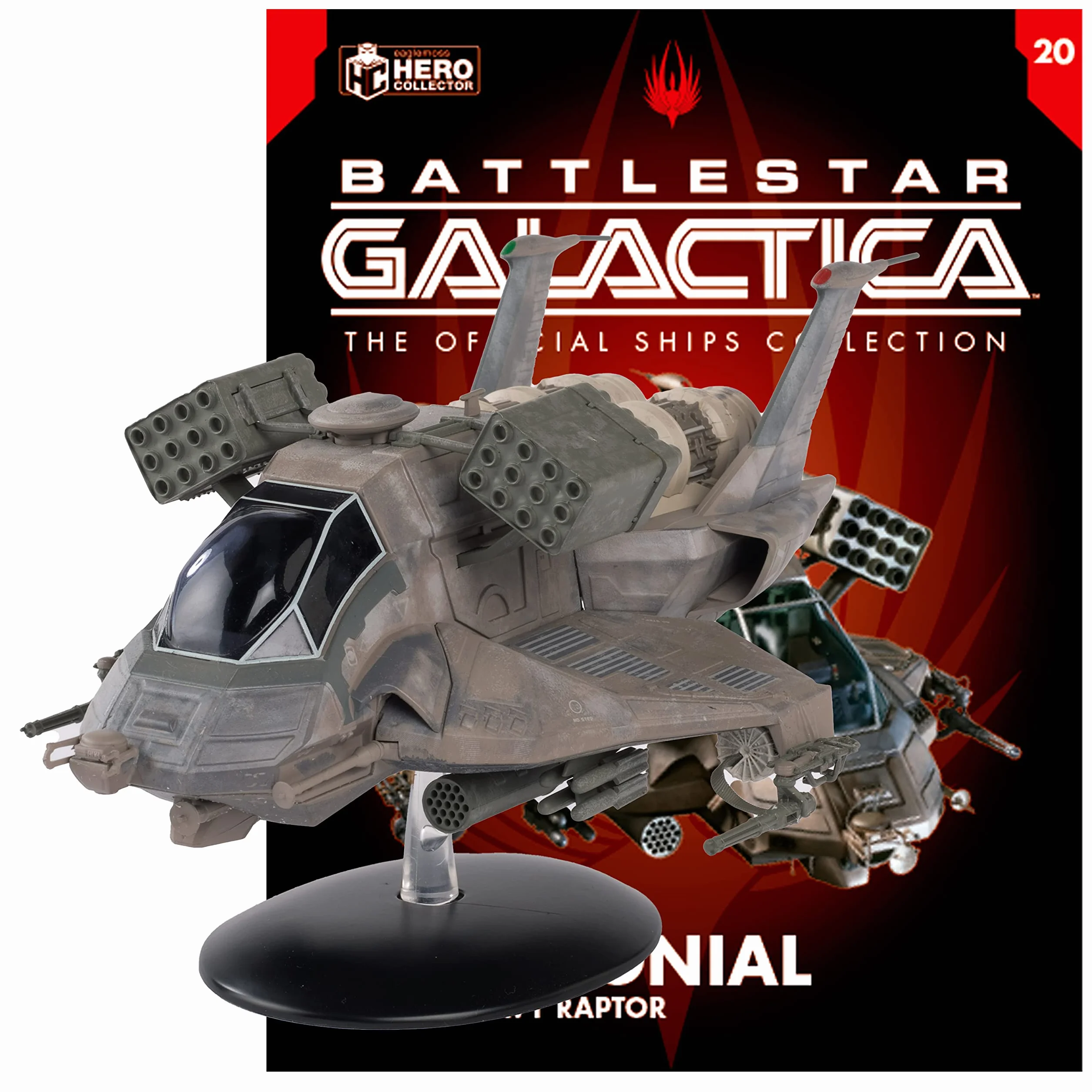 Battlestar Galactica - Raptor colonial pesado de Battlestar Galactica - Eaglemoss Collections