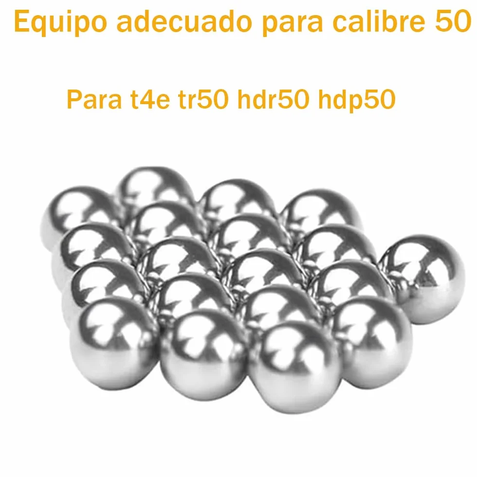 Bolas de Paintball .50 Cal Aluminio Sólido 2,6 Gramos para Umarex T4E TR50 HDR50 HDP50