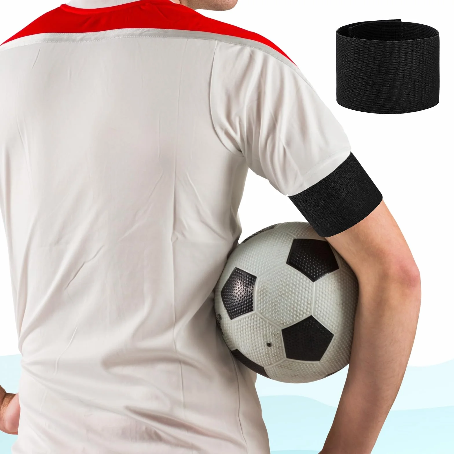 3 pulseras de pelo de luto de color negro, pulsera elástica de luto, pulsera elástica de pelo de luto, para funeral, fútbol, baloncesto, deporte, equipo de fútbol