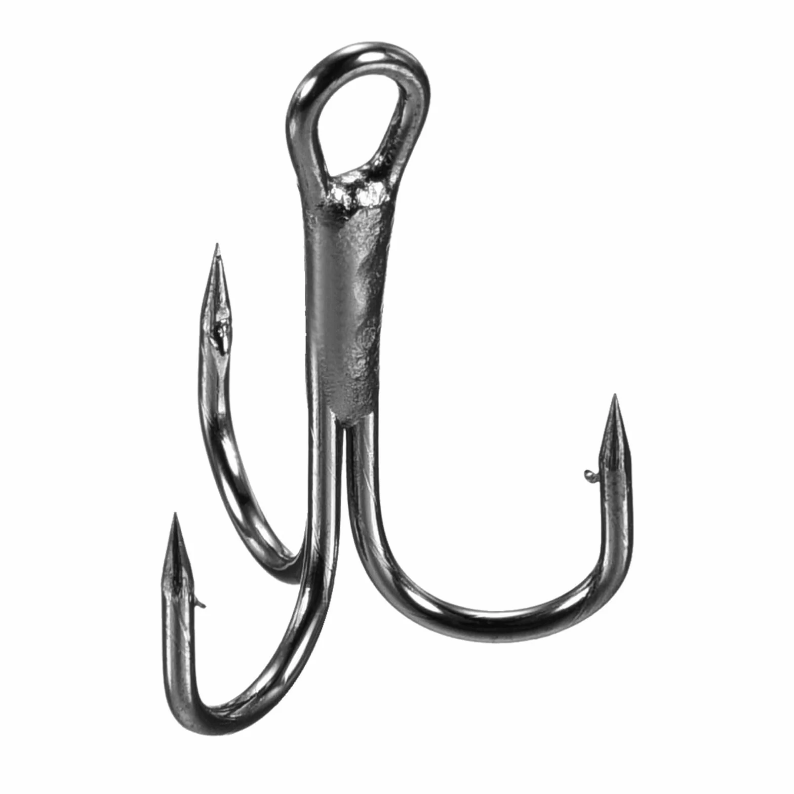 PATIKIL Anzuelos Triples de Pesca 8#, Acero de Alto Carbono, 10 Unidades, Negro