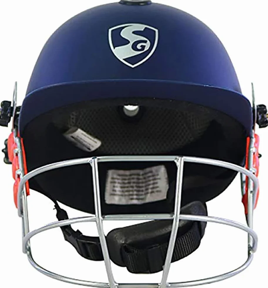 SG Cascos de Cricket Optipro, Medianos, Azul Marino