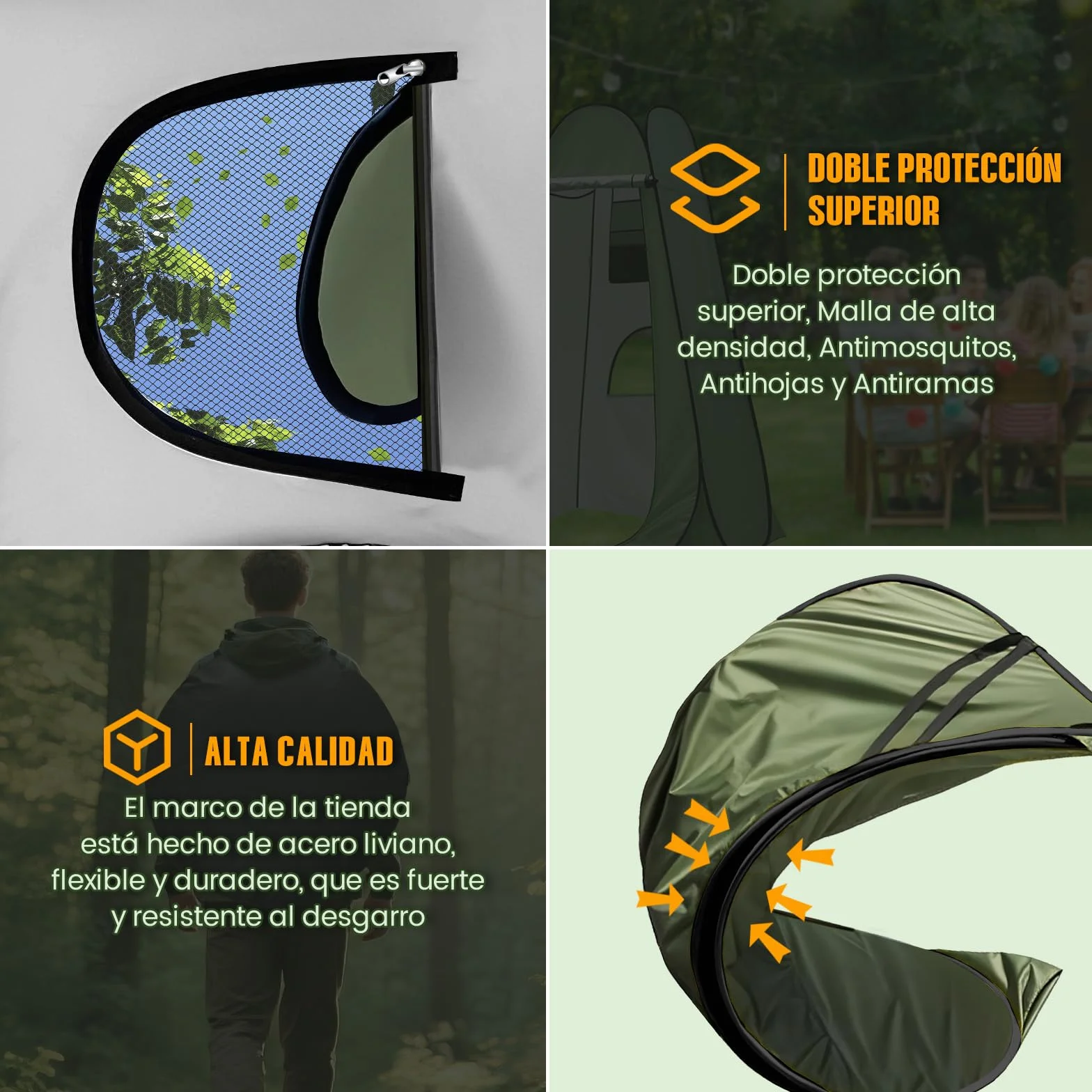 Charmofun Tienda Ducha Camping Pop Up Cambiarse Pescar Bañarse Refugio Solar