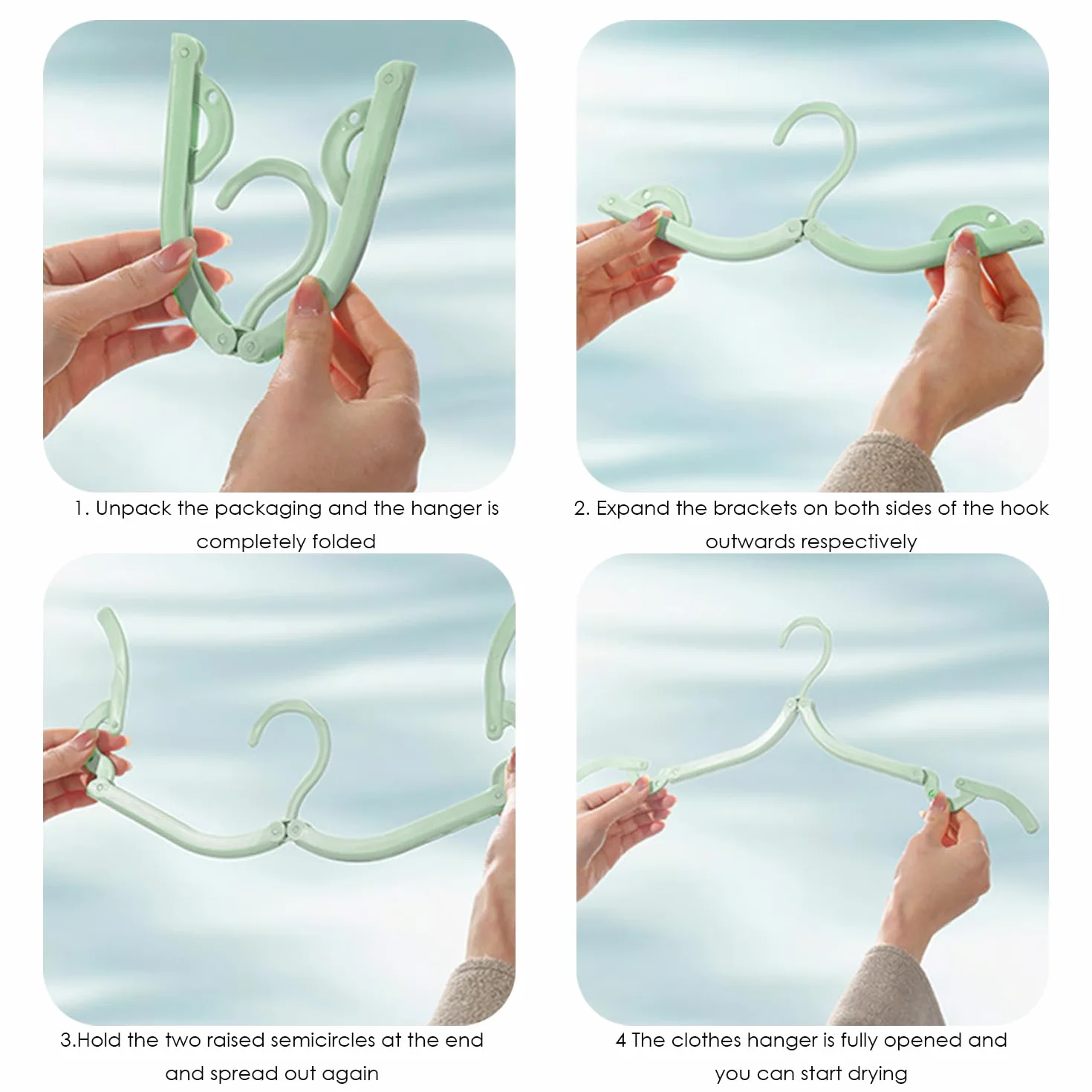 18 Perchas Plegables, Almacenamiento De Ropa Multifuncional para Dormitorio, Tendederos Portátiles De Viaje, Artículos Creativos para El Hogar, Accesorios De Vestuario.