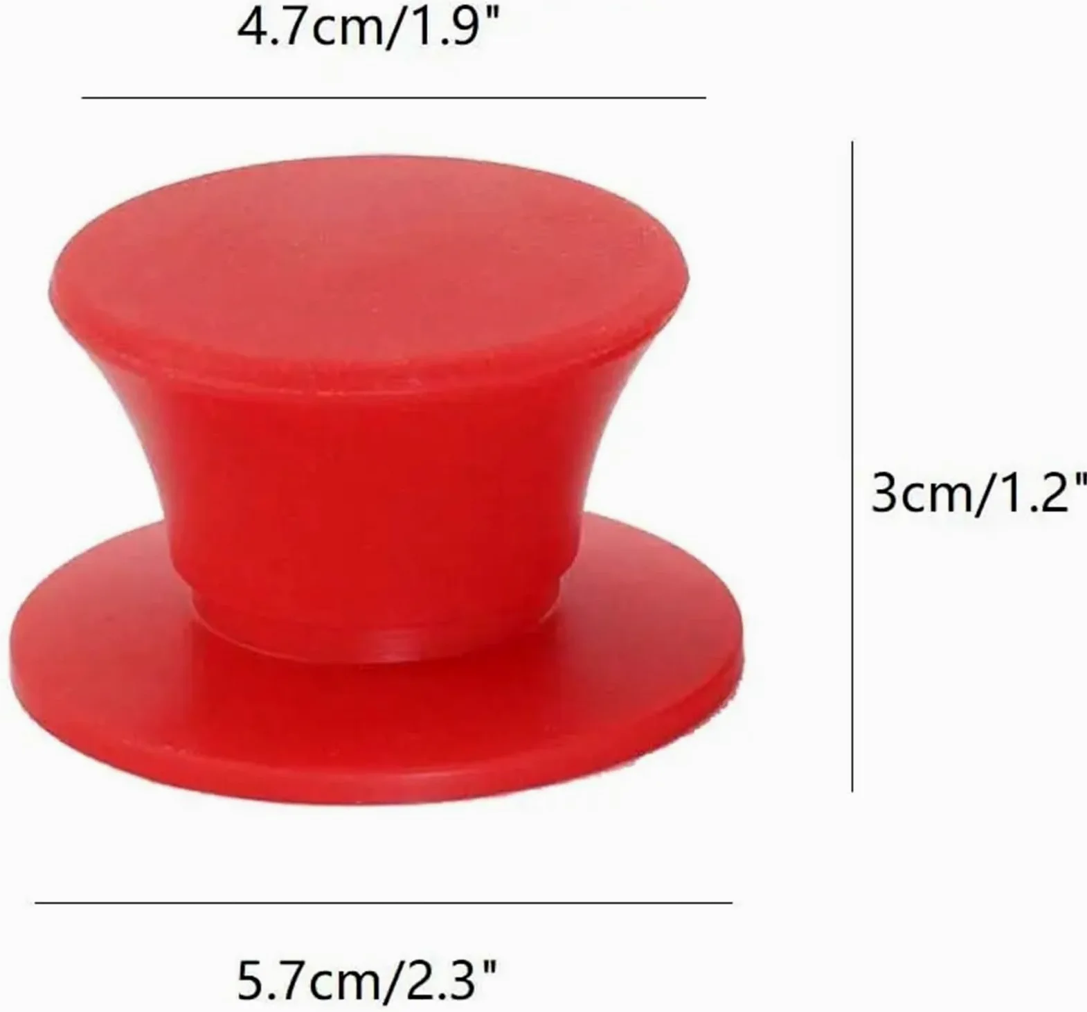 Asa de la tapa de una olla, Reemplazo de mango tapa olla silicona 12 piezas multicolor(Grey)