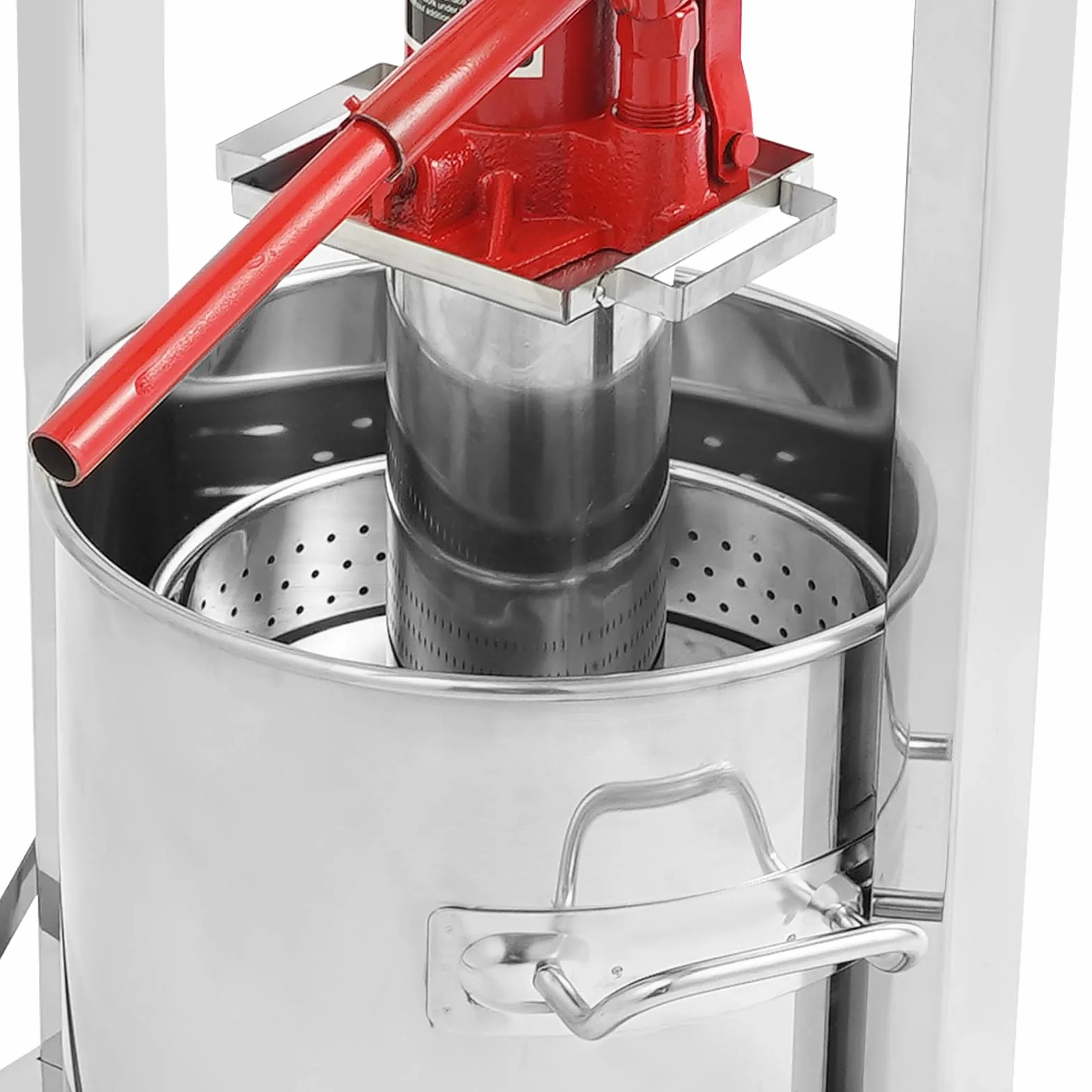 Prensa de frutas de acero inoxidable hidráulica, prensa de frutas 12L, prensa de vino para jugo, sidra, vino, aceite de oliva, capacidad de carga máxima 3T