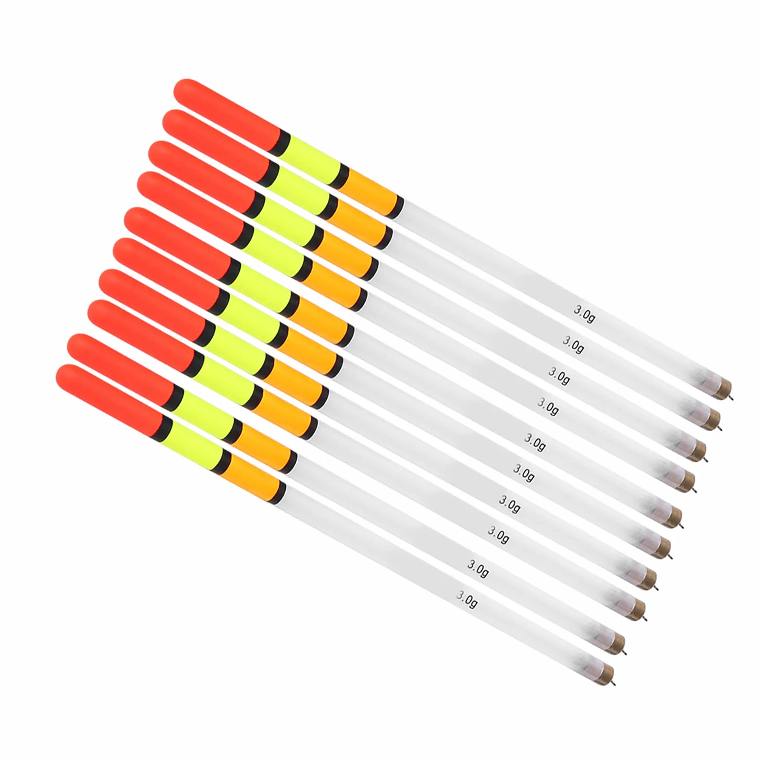 Keenso Kit de Flotadores de Pesca 10 Piezas Boyas Bobber Plástico