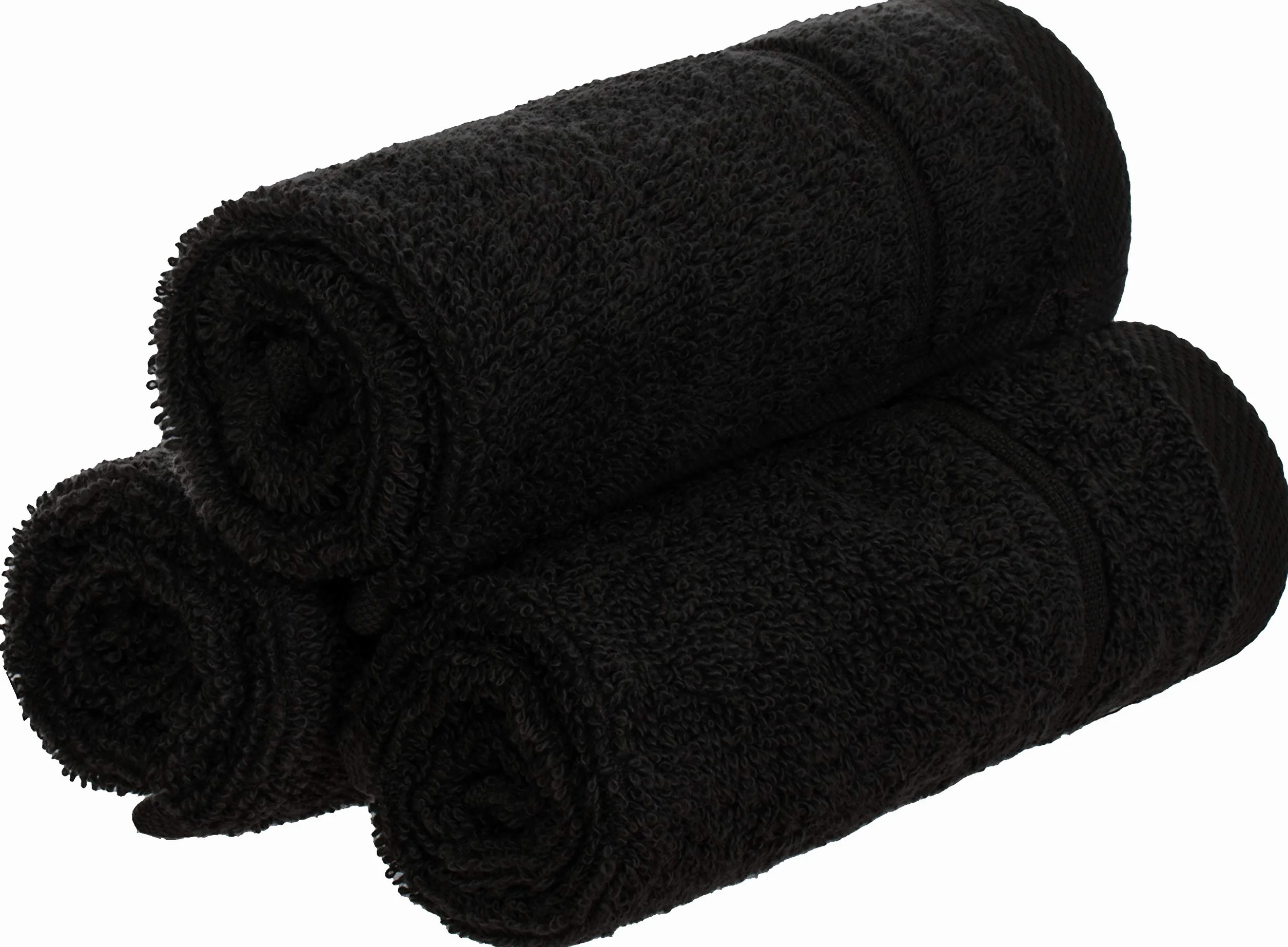 Lote de 10 Toallas de Cortesía 30 x 50 cm Algodón 450 g/m² Negro