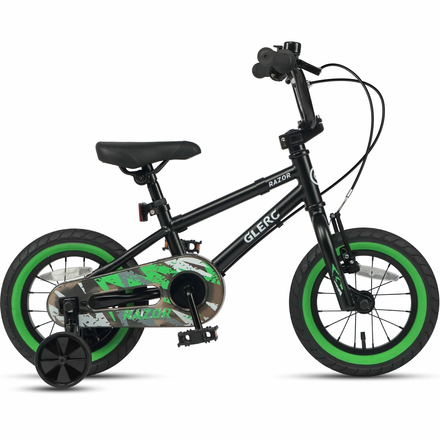 Bicicleta Infantil Glerc Razor 12 14 16 Pulgadas BMX con Ruedines