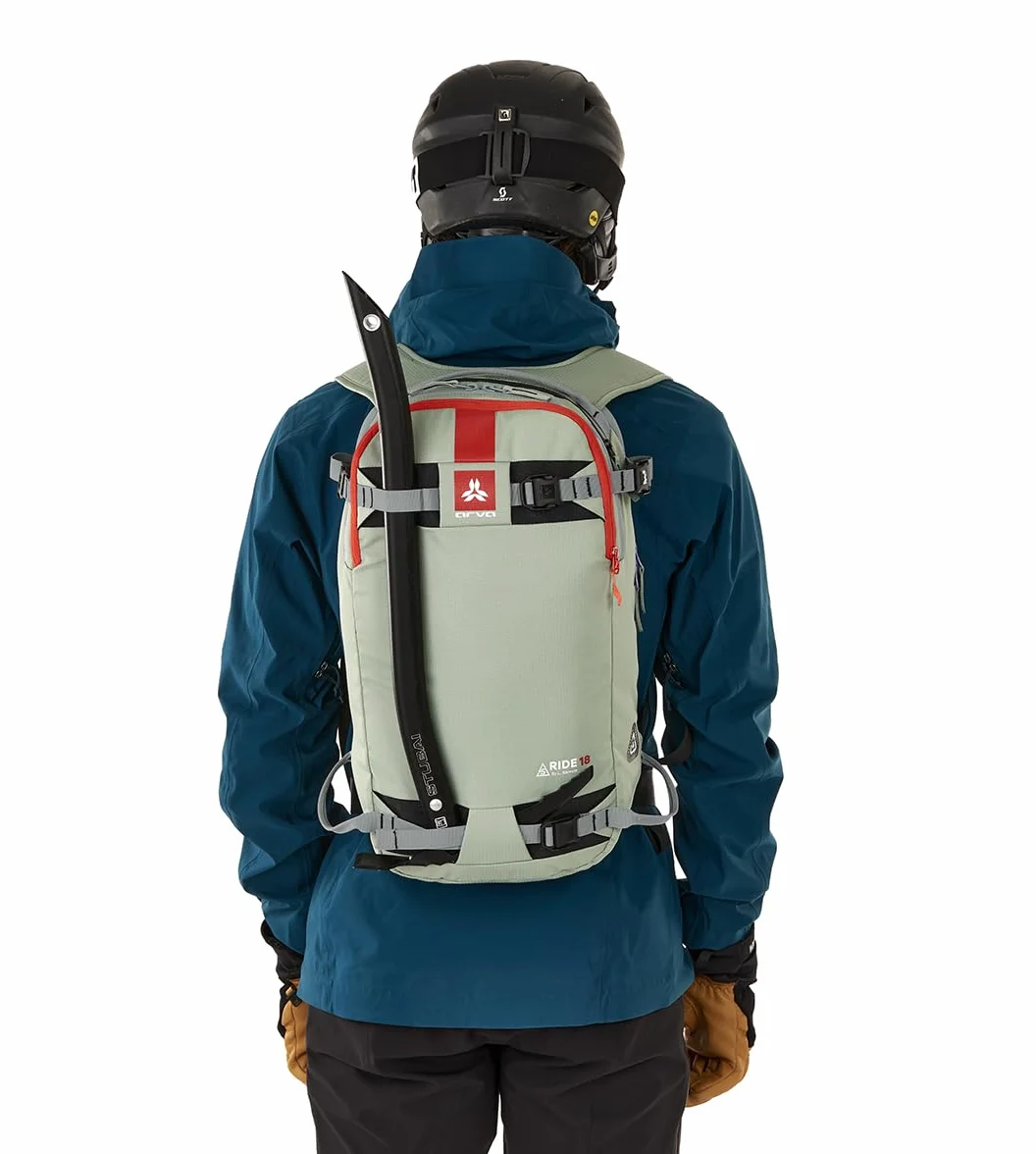 Arva Mochila Freeride Ride 18, Mousse, Verde