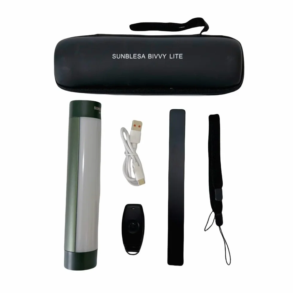Sunblesa Luz Bivvy Recargable Linterna Magnética LED Pesca 2600mAh Modos Rojo/Verde/Blanco Impermeable