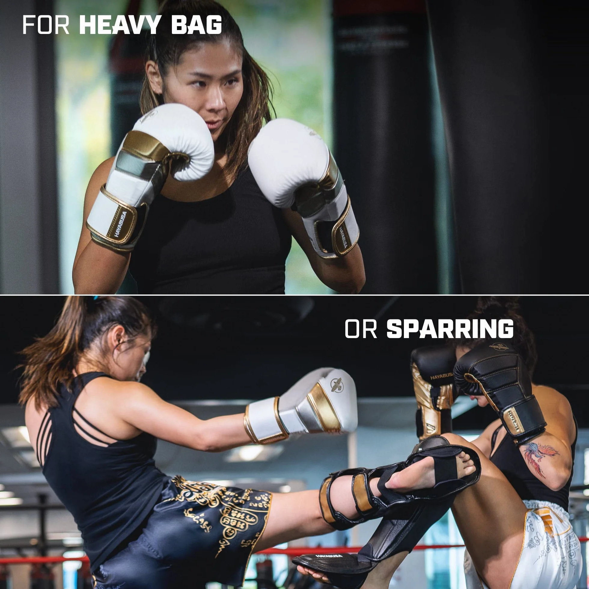 Hayabusa T3 Guantes de Boxeo para Hombres y Mujeres, Protección de Muñecas y Nudillos, Cierre de Gancho y Bucle Dual-X, Soporte de Muñeca Férula, Acolchado de Espuma de 5 Capas