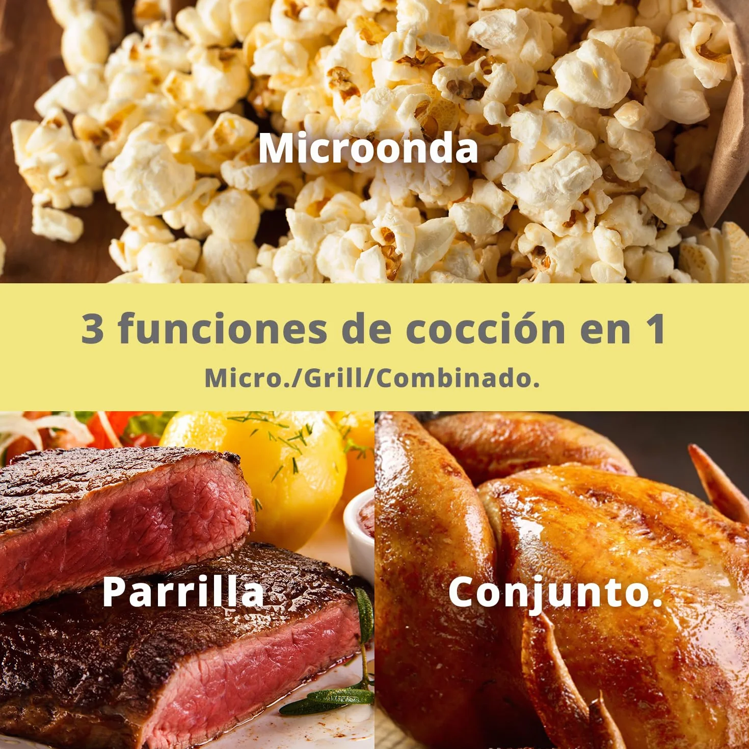 COMFEE' CBMAG820BJL-BK Microondas empotrado de 20 litros con grill, controles digitales, 8 niveles de potencia, descongelación rápida y 8 menús automáticos, color negro Visita la tienda de Comfee