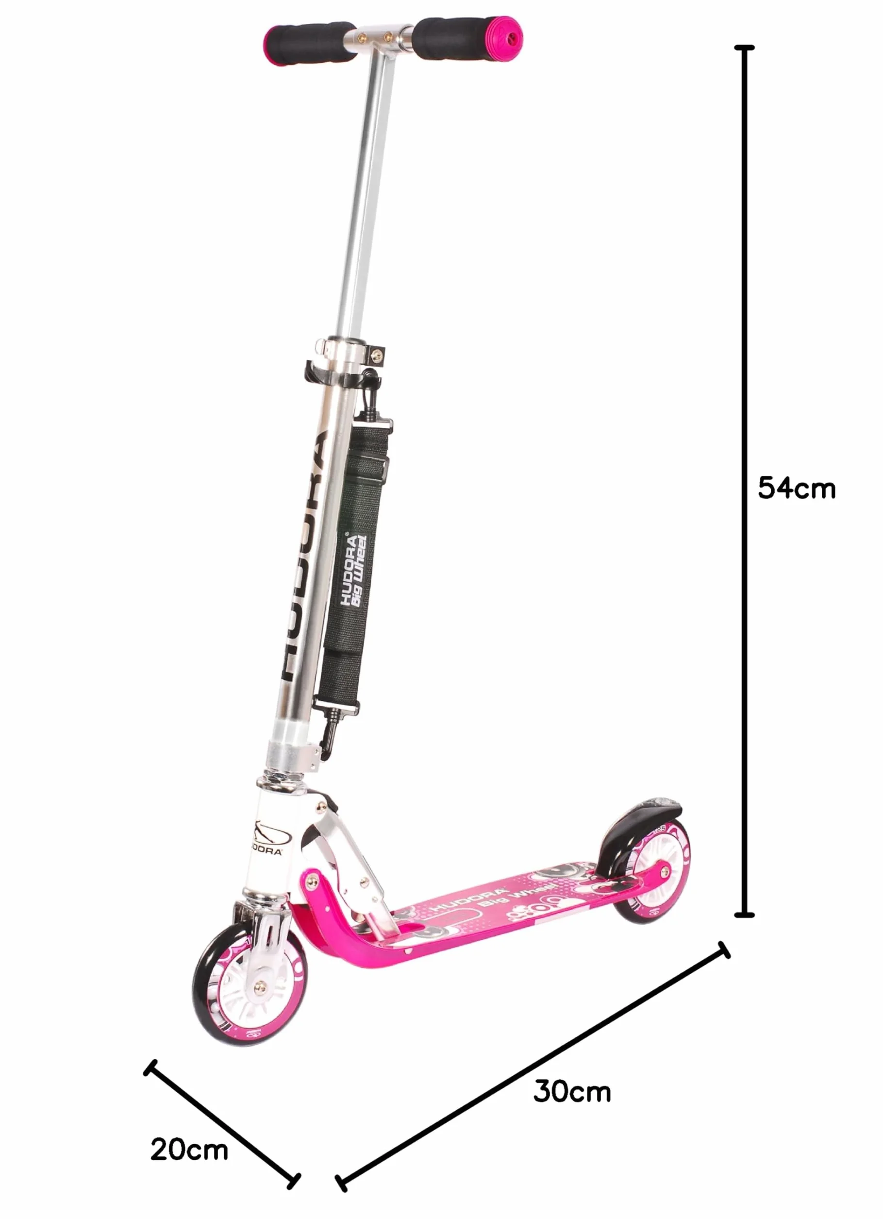 HUDORA Scooter BigWheel 125 Patín de Aluminio Ajustable Plegable niños hasta 100kg