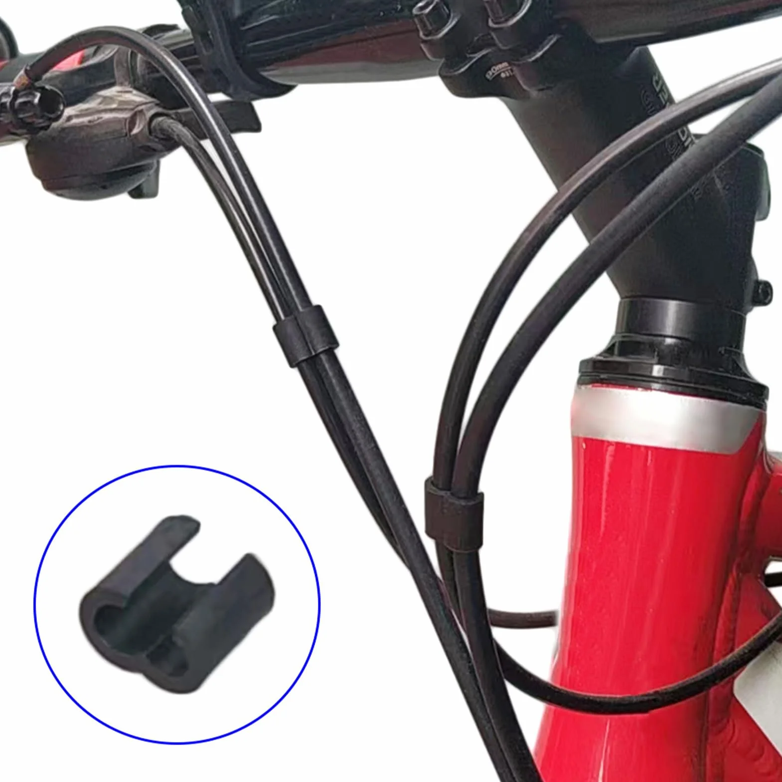 Abrazaderas para Cables de Frenos de Bicicleta 10 Unidades Guías para Cable de Frenos