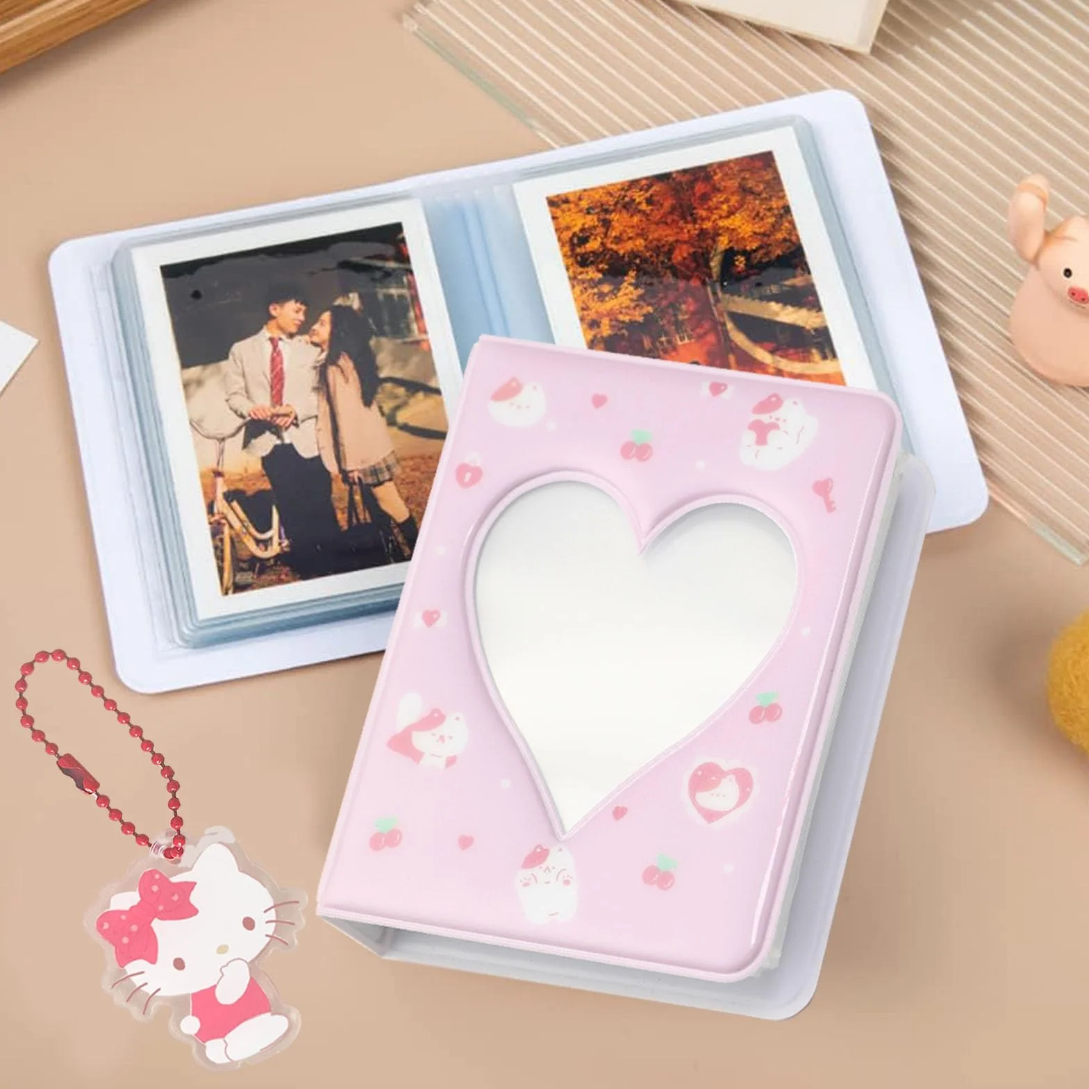 Juego De 2 Soporte Para Tarjetas Fotográficas Kpop, Mini álbum De Fotos Kpop, Photocard Holder, Mini álbumes De Fotos Con Llavero, Para Coleccionar Imágenes, Imagen