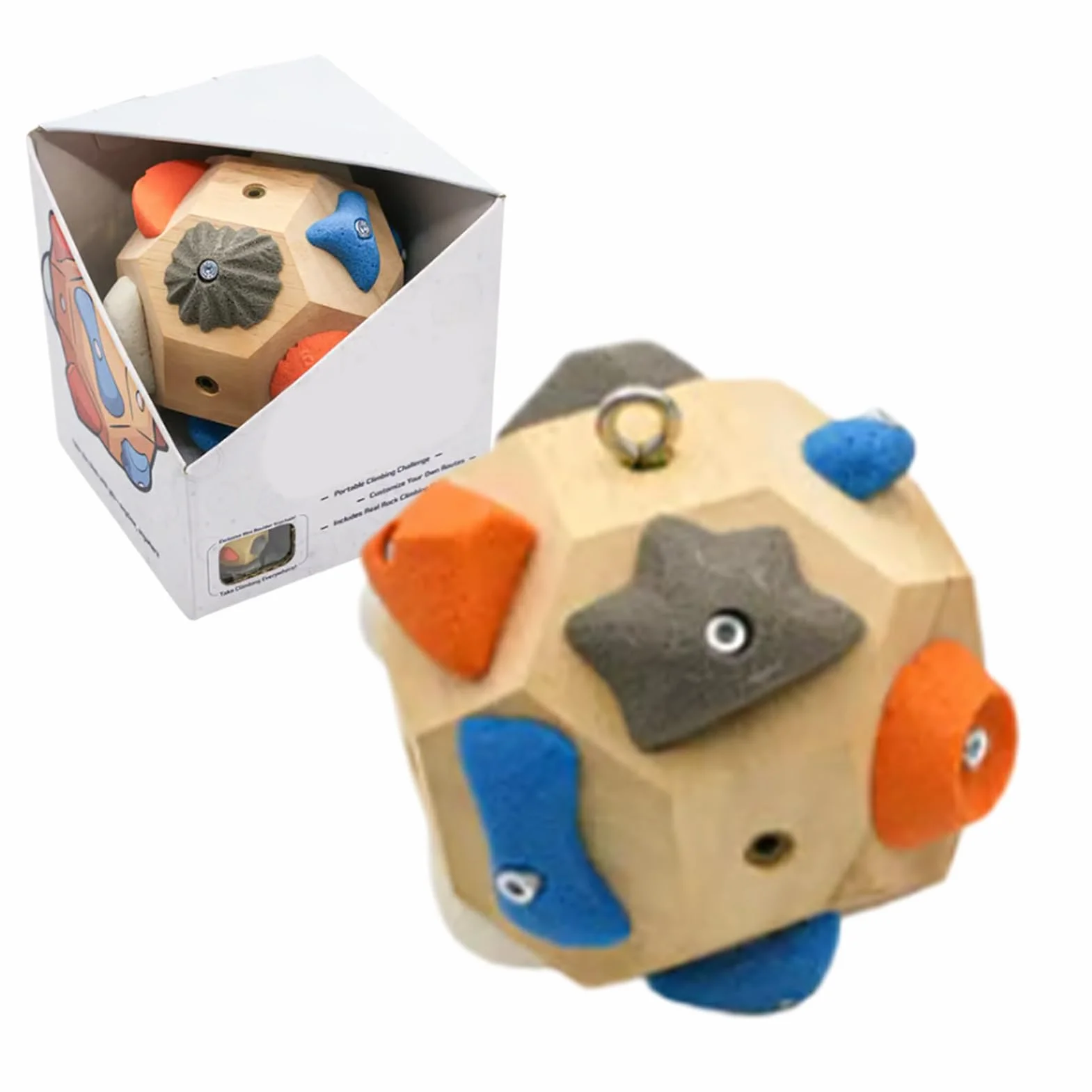 Bloque Boulder Hecho a Mano Bola Escalada 3D Entrenamiento Fuerza Dedos Regalo