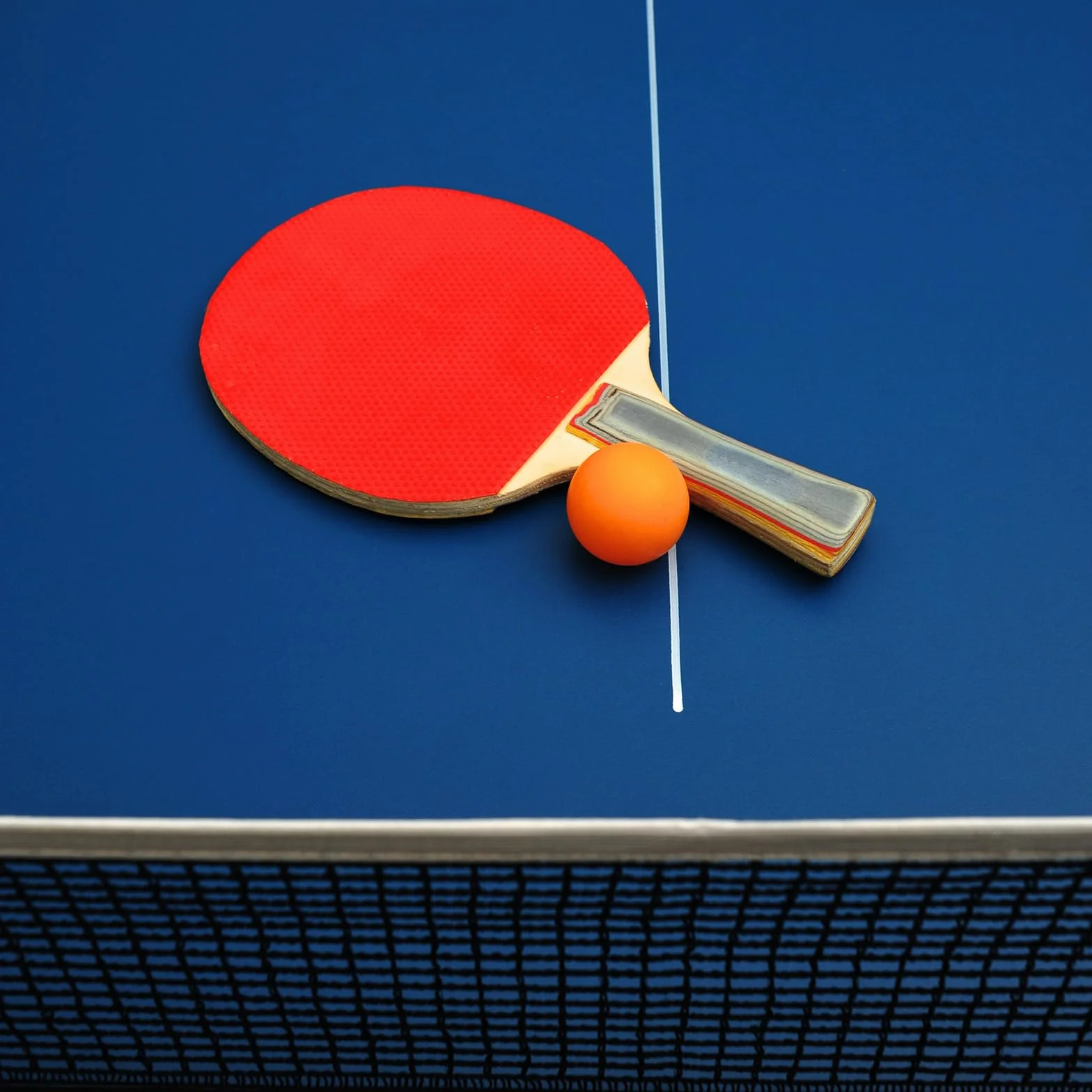 PATIKIL Mesa Tenis Red Reemplazo Ping Pong Cuerda Tensión Accesorios Poliéster Algodón Azul