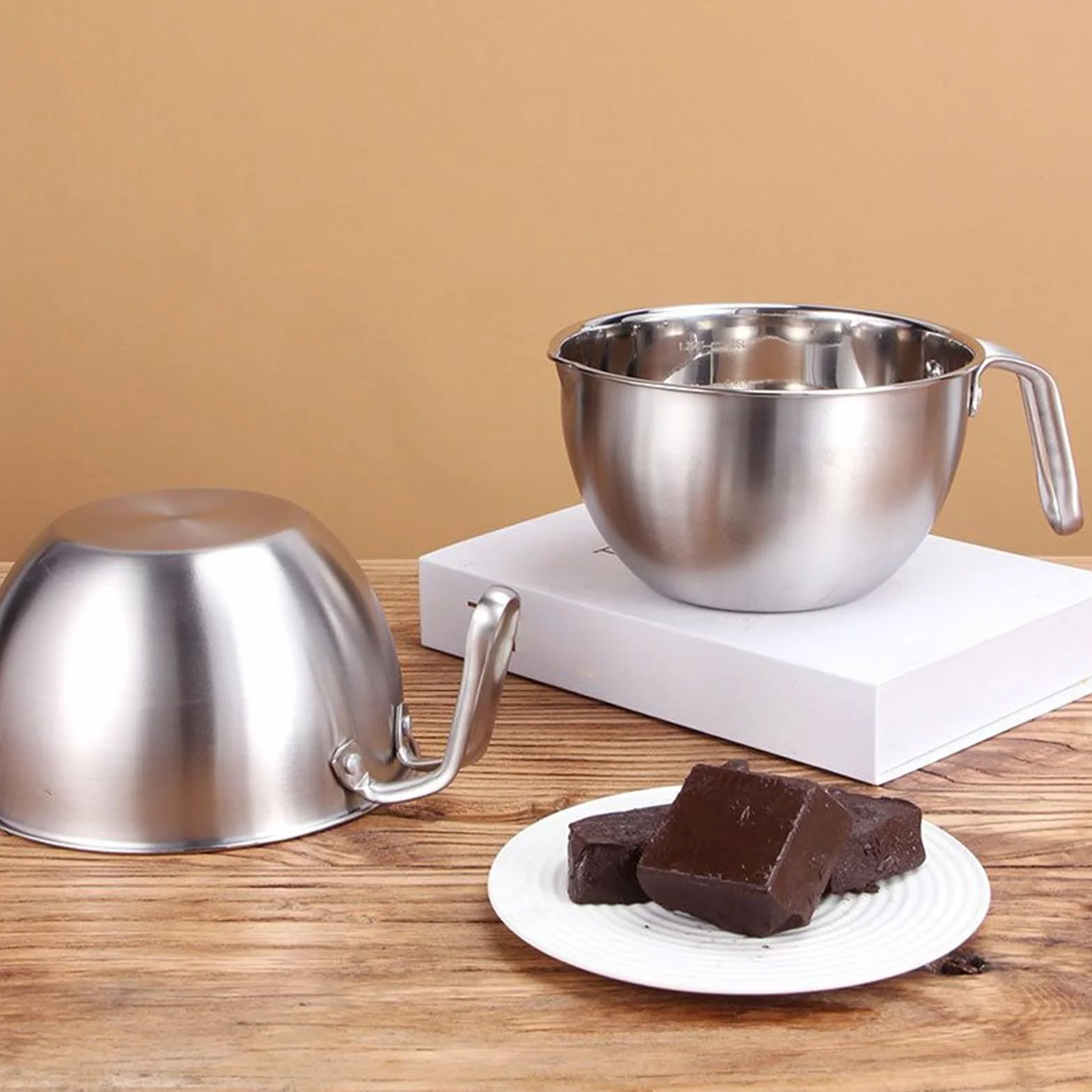 Olla Derretidora de Chocolate Utensilio para Fondue y Repostería | Olla Fundidora De Queso para Queso Postres Repostería Cocina Casera Restaurante Chocolate y Dulces