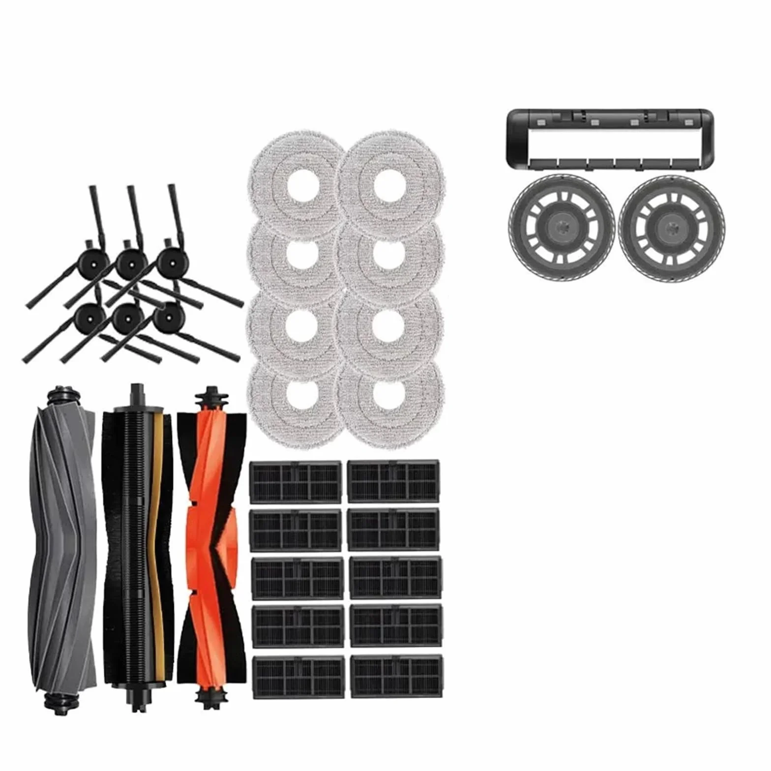 Piezas De Repuesto De Aspiradora,Compatible Con Mova | P50 Pro Ultra,P10 Pro Ultra P50 Pro Ultra,P10 Pro Ultra Accesorios Cepillo Lateral Principal Filtro Paño De Limpieza(I)