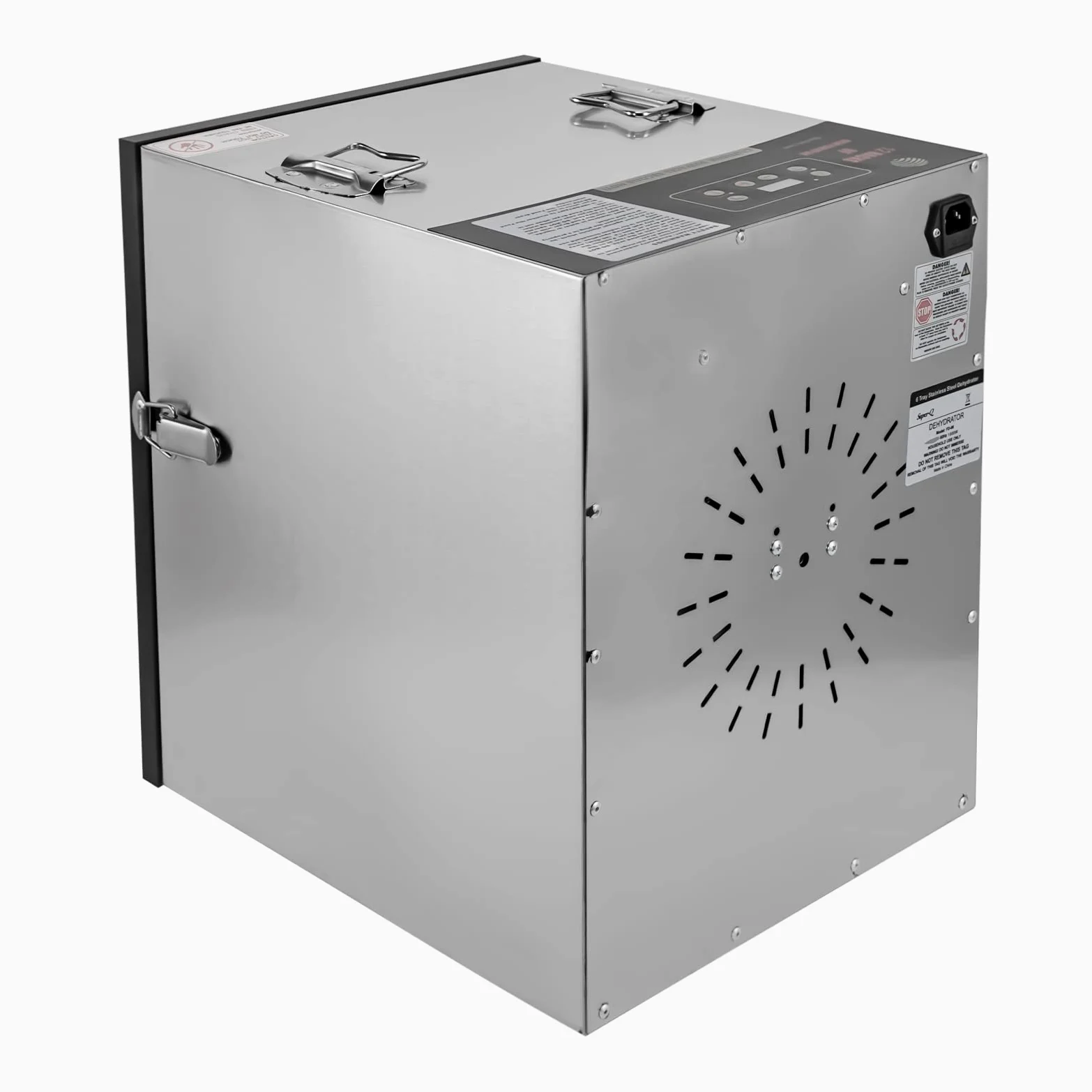Deshidratador de alimentos, 800 W, secador de congelación para alimentos, acero inoxidable, deshidratador de 30 – 80 ℃, deshidratador, secador de frutas para aperitivos, carne, frutas