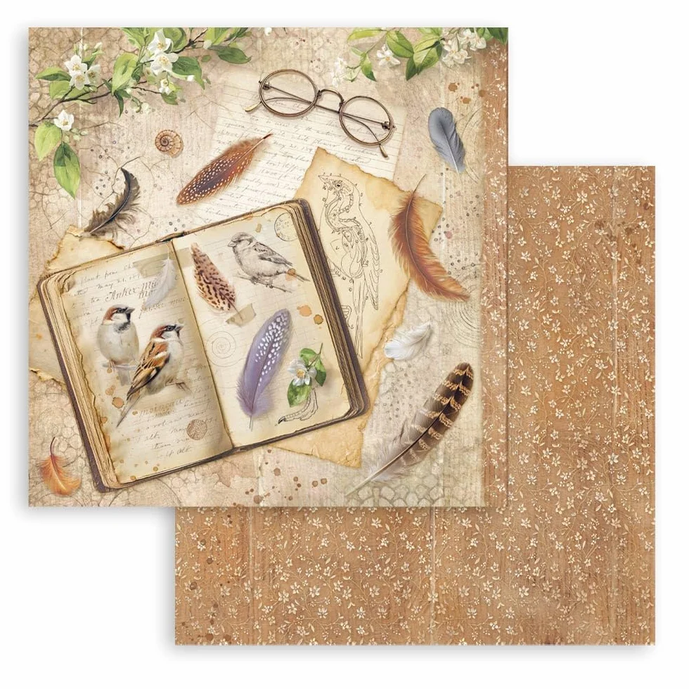 Stamperia - Scrapbook Paper Pad for Scrapbooks, Albums, Cards, Bullet Journals and More, Acid Free, Double-Sided, Perfect for Hobbies, Crafts, and Gifting (All Around) (20.3 x 20.3cm)