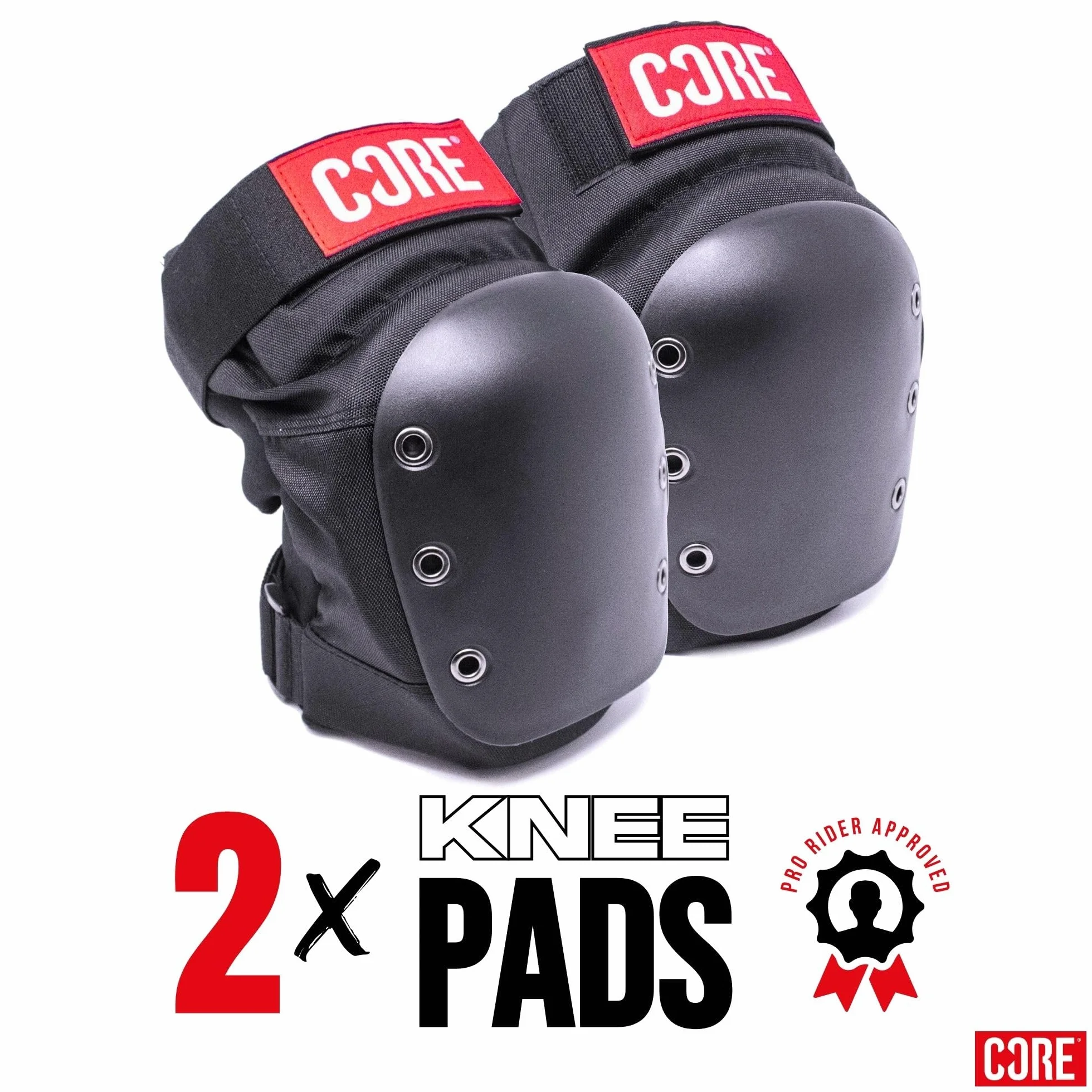 Core Centrano Rodilleras para adultos negro talla L