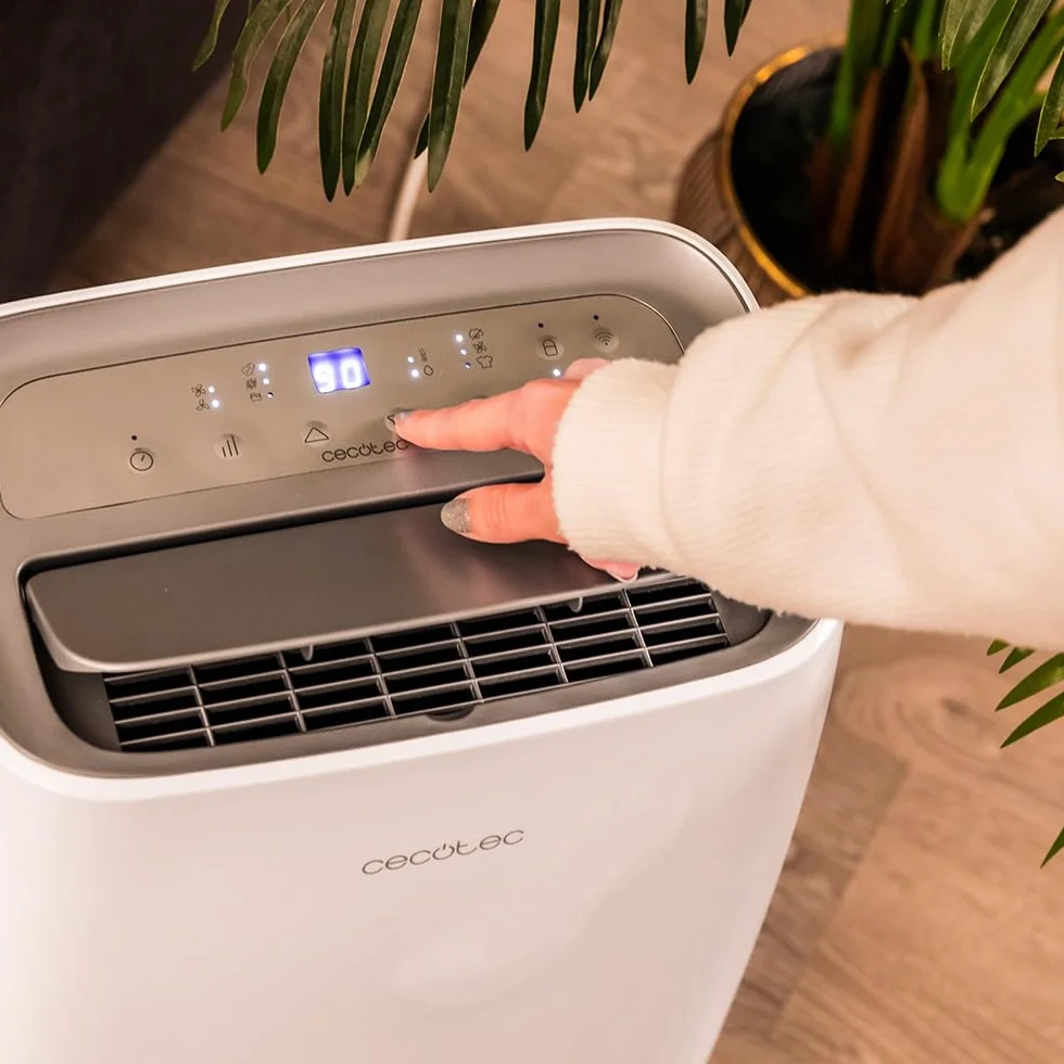 Cecotec Deshumidificador con Temporizador y Control Wifi BigDry 10000 Expert Connected. 580W, Depósito Extraíble de 6L, Deshumidificación de 30L/día, Selección de Humedad, Secado de Ropa