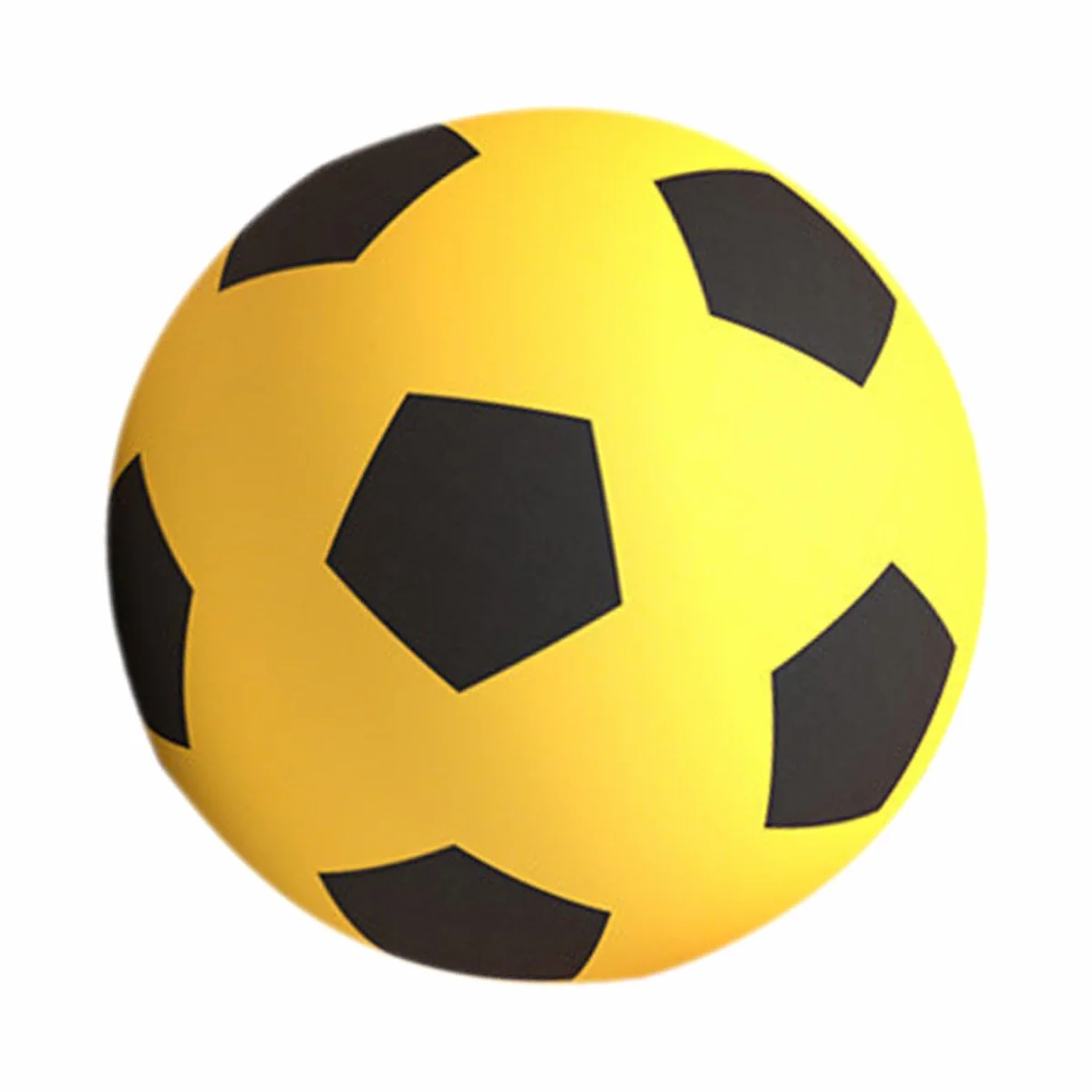 INOOMP Mini Pelota de PU Foaming Amarilla para Fútbol en Niños Interior Silencioso
