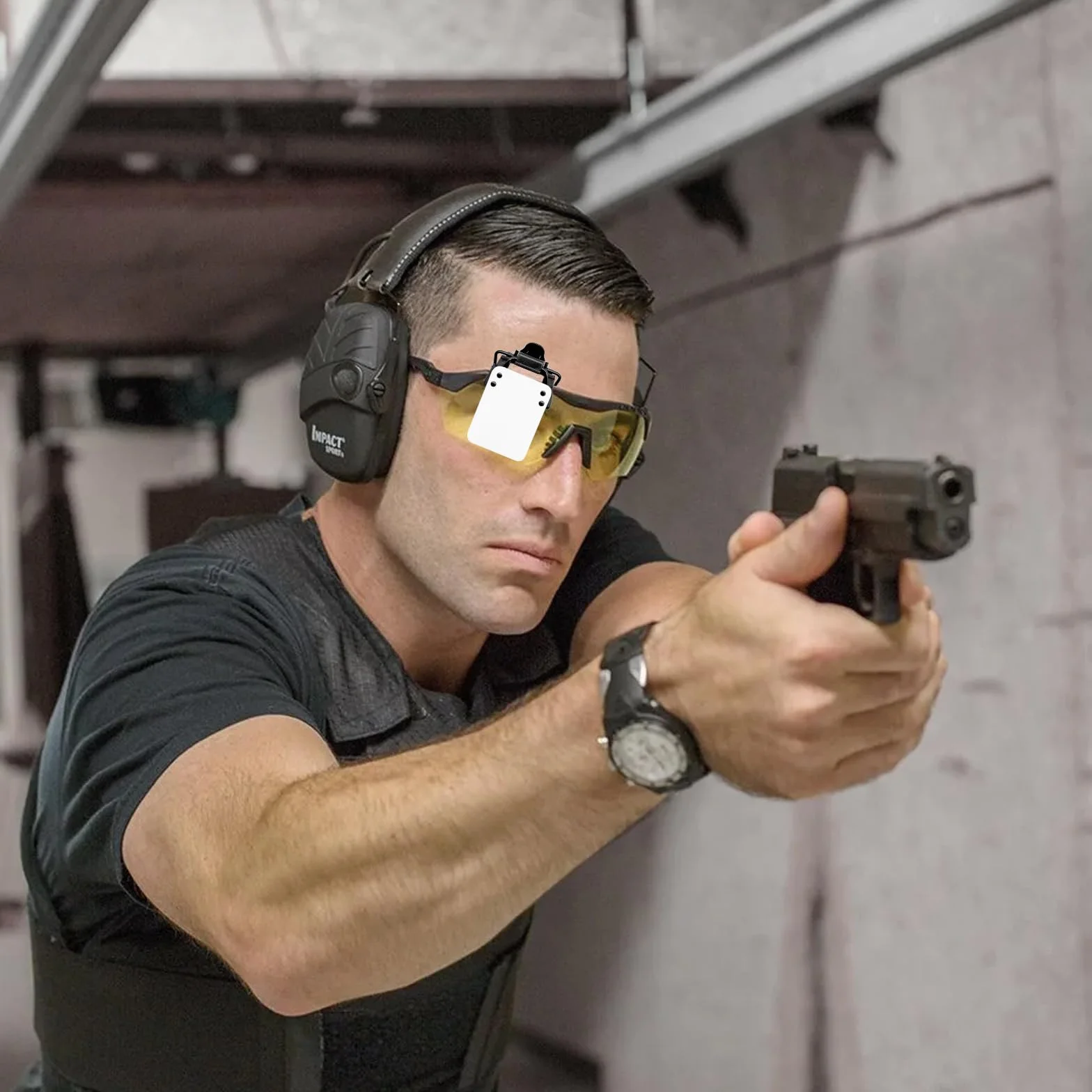Parche de tiro estándar internacional, parche para gafas de tiro, parche giratorio de 180 ° para gafas de tiro, tiro con arco ligero, accesorios para tiro al objetivo bloqueado