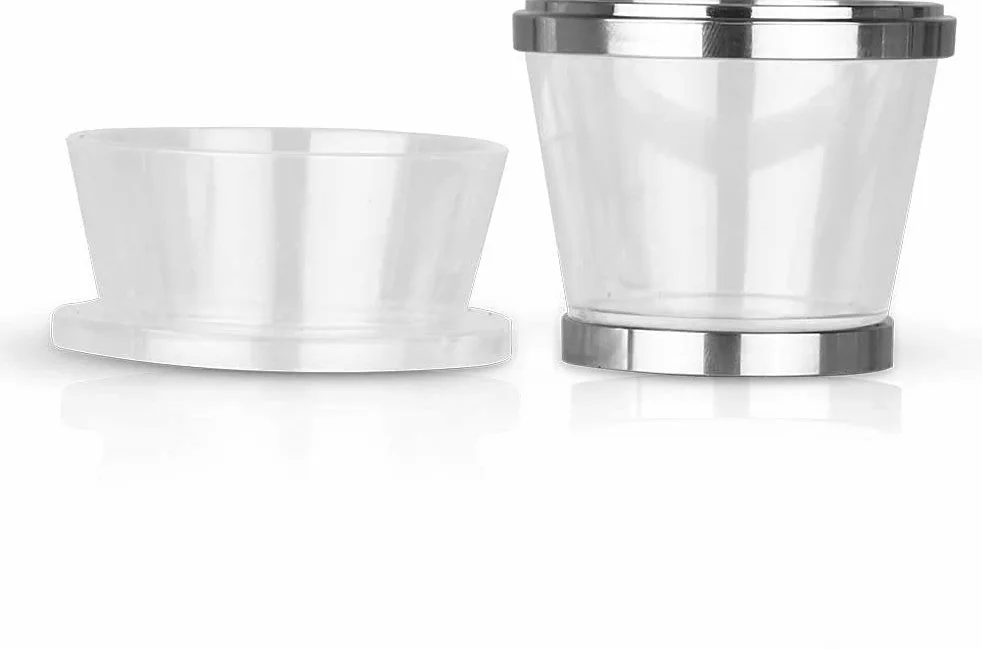 RECAPS Kit de manipulación de portaherramientas de llenado compatible con cápsulas de café Vertuoline (1 manipulación y 1 soporte y 30 tapas)