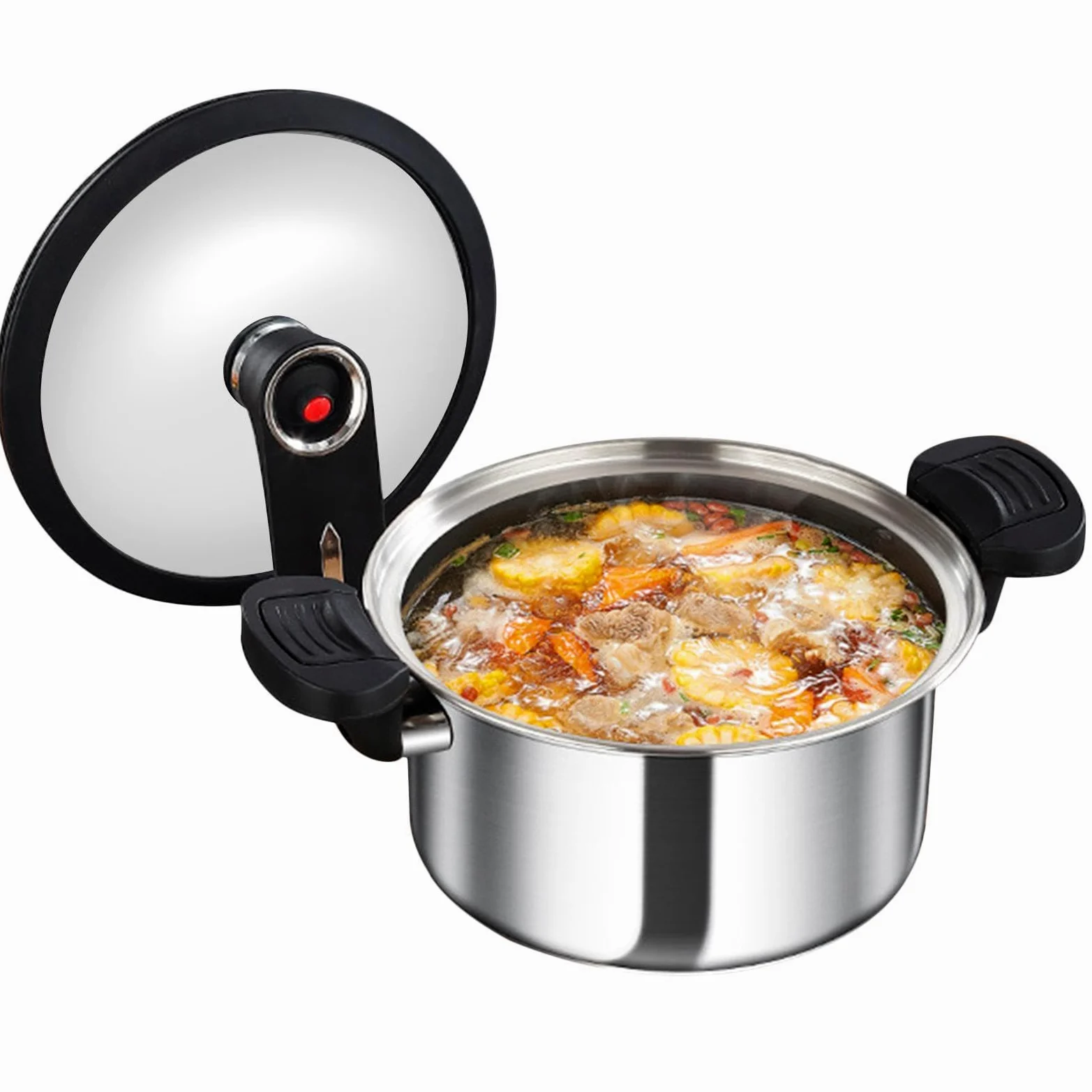 Olla De Presión Para Cocina Cocedor al Vapor a Presión | Olla Arrocera de Cocción Lenta para Granos Sopa Arroz Cocina Hogar Comedor Restaurante