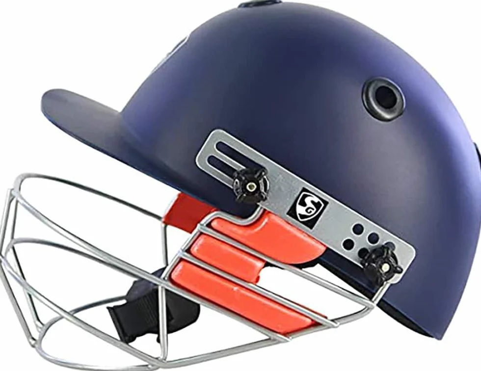 SG Cascos de Cricket Optipro, Medianos, Azul Marino