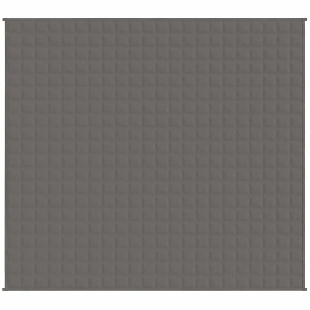 Manta ponderada gris 200 x 230 cm 9 kg Tejido-Classic Manta ponderada - Manta antiestrés - Manta pesada para un sueño profundo y un mejor descanso - Manta de algodón ponderada 100% - Weig