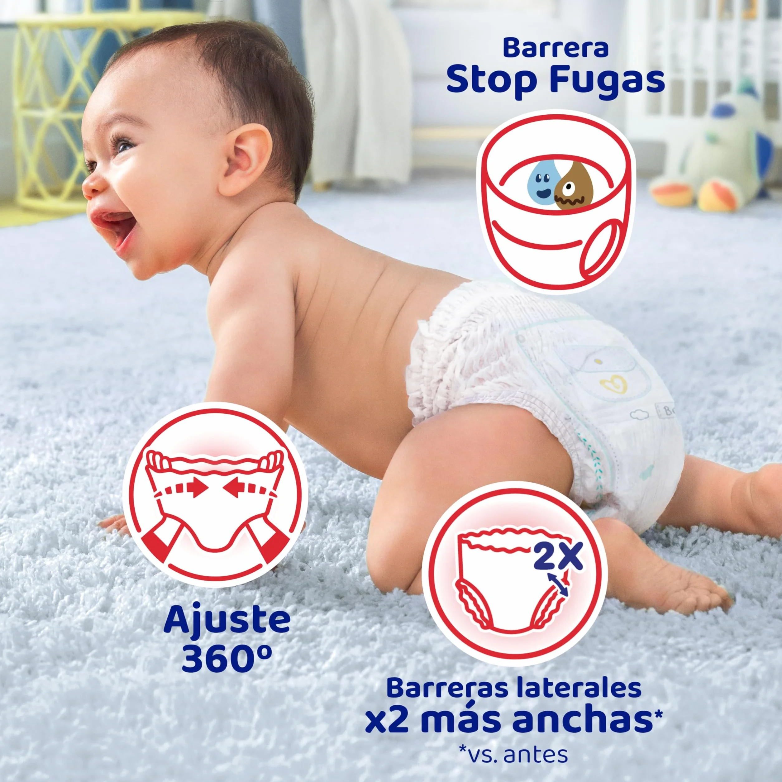 Dodot Bebé Pants Pañales, Talla 8,+17 kg, 21 Pañales, Pañal-Braguita con Ajuste 360° Anti-Fugas