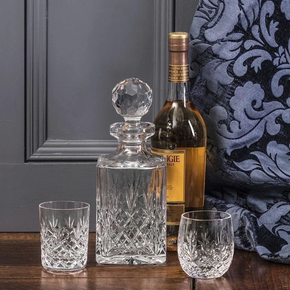 Juego de vasos grandes de whisky Edimburgh de Royal Scot Crystal, 325 ml, 2 unidades