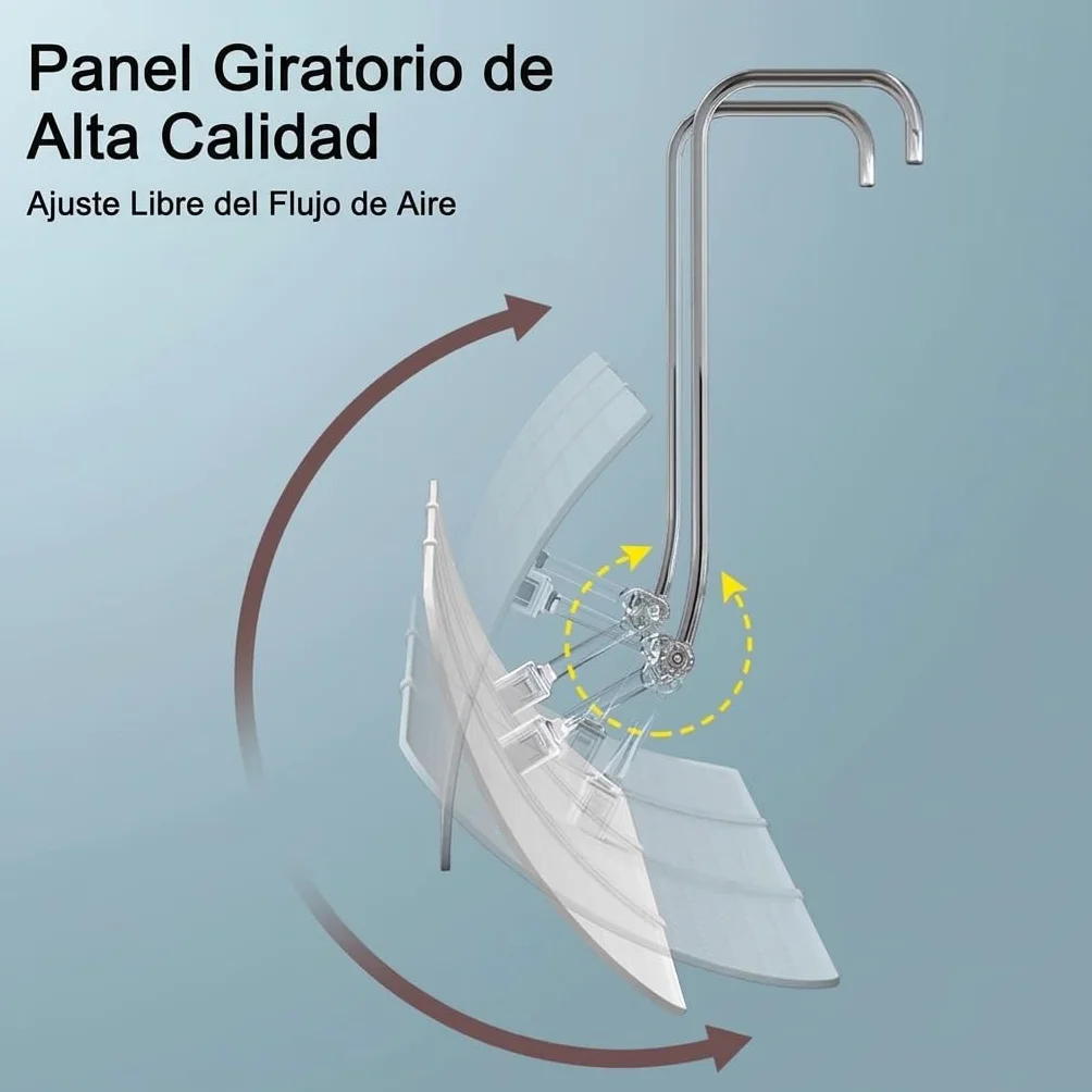Deflector Aire Acondicionado, Deflector Split Ajustable, Difusor de Aire Anti Viento Directo para Hogar Oficina, Protege Bebés Ancianos Embarazadas, Transparente